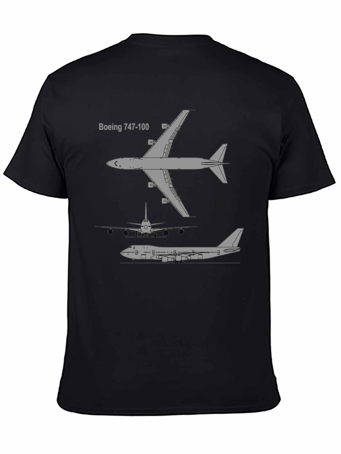 Boeing 747-100 Plane T-Shirt - Aviation Enthusiast Tee
