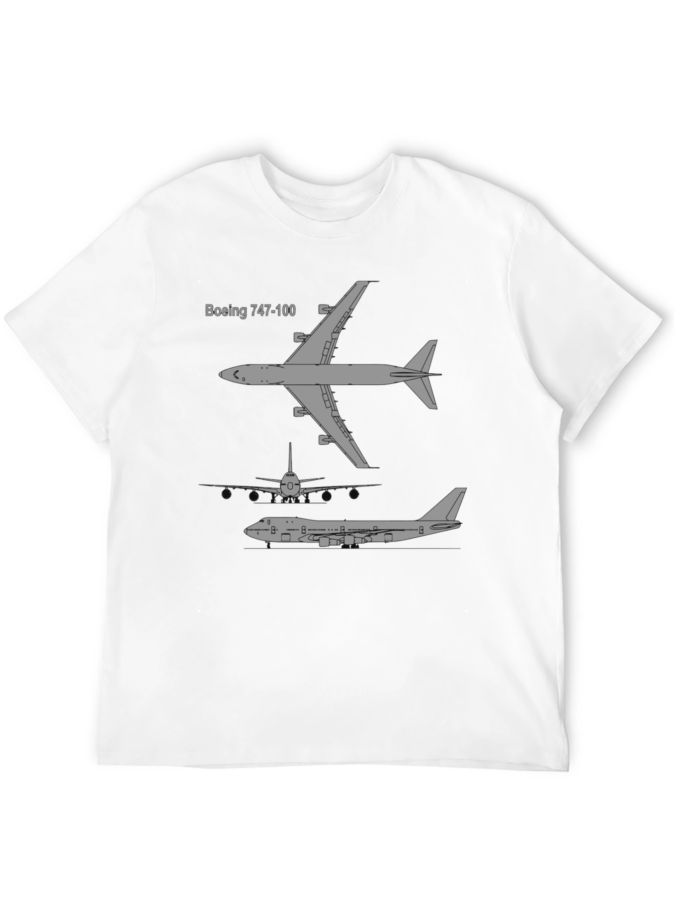 Boeing 747-100 Plane T-Shirt - Aviation Enthusiast Tee