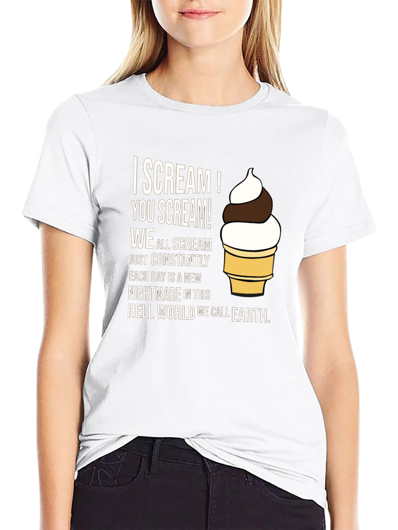 I Scream T-Shirt: Nightmare on Earth