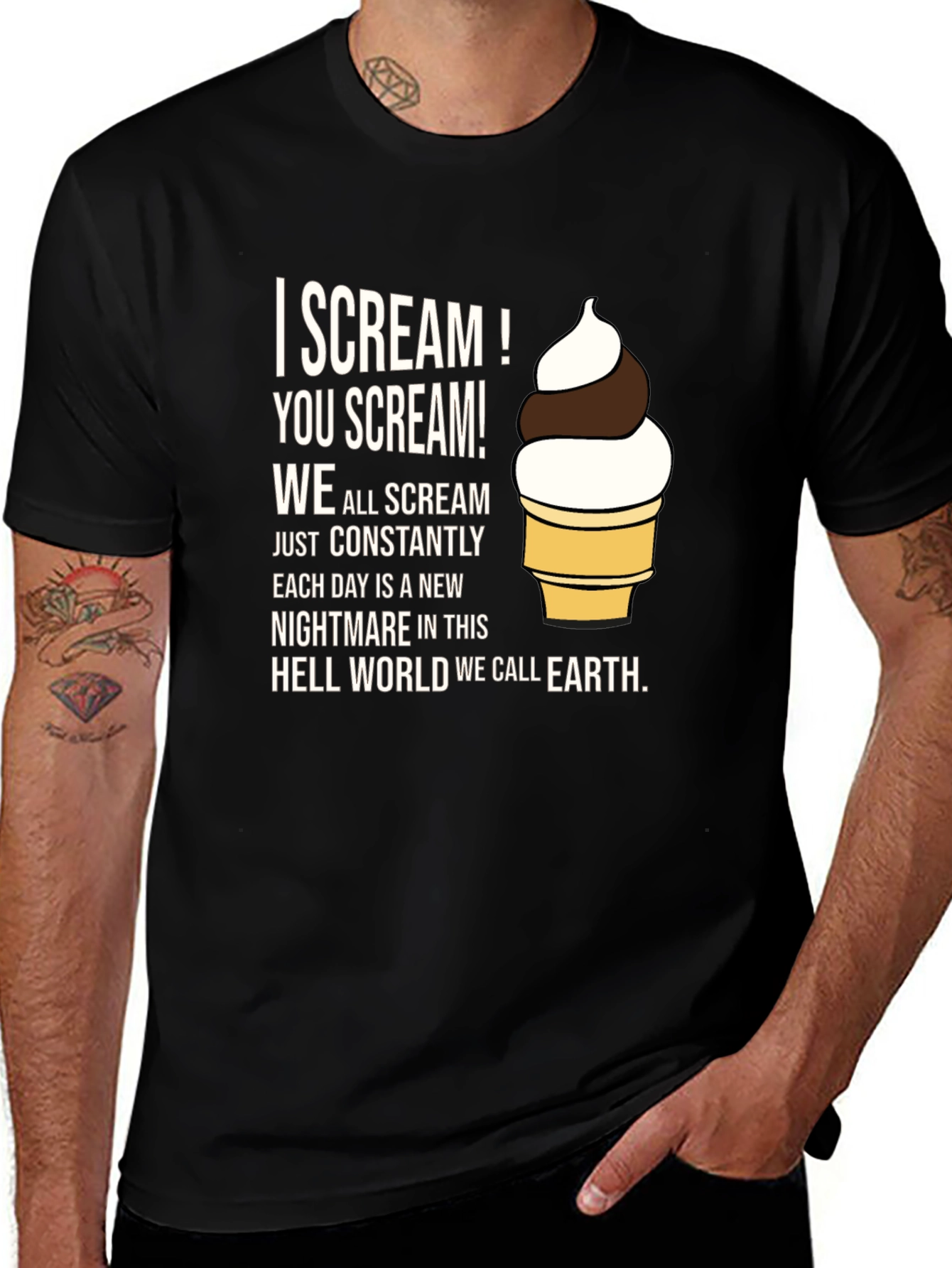 I Scream T-Shirt: Nightmare on Earth