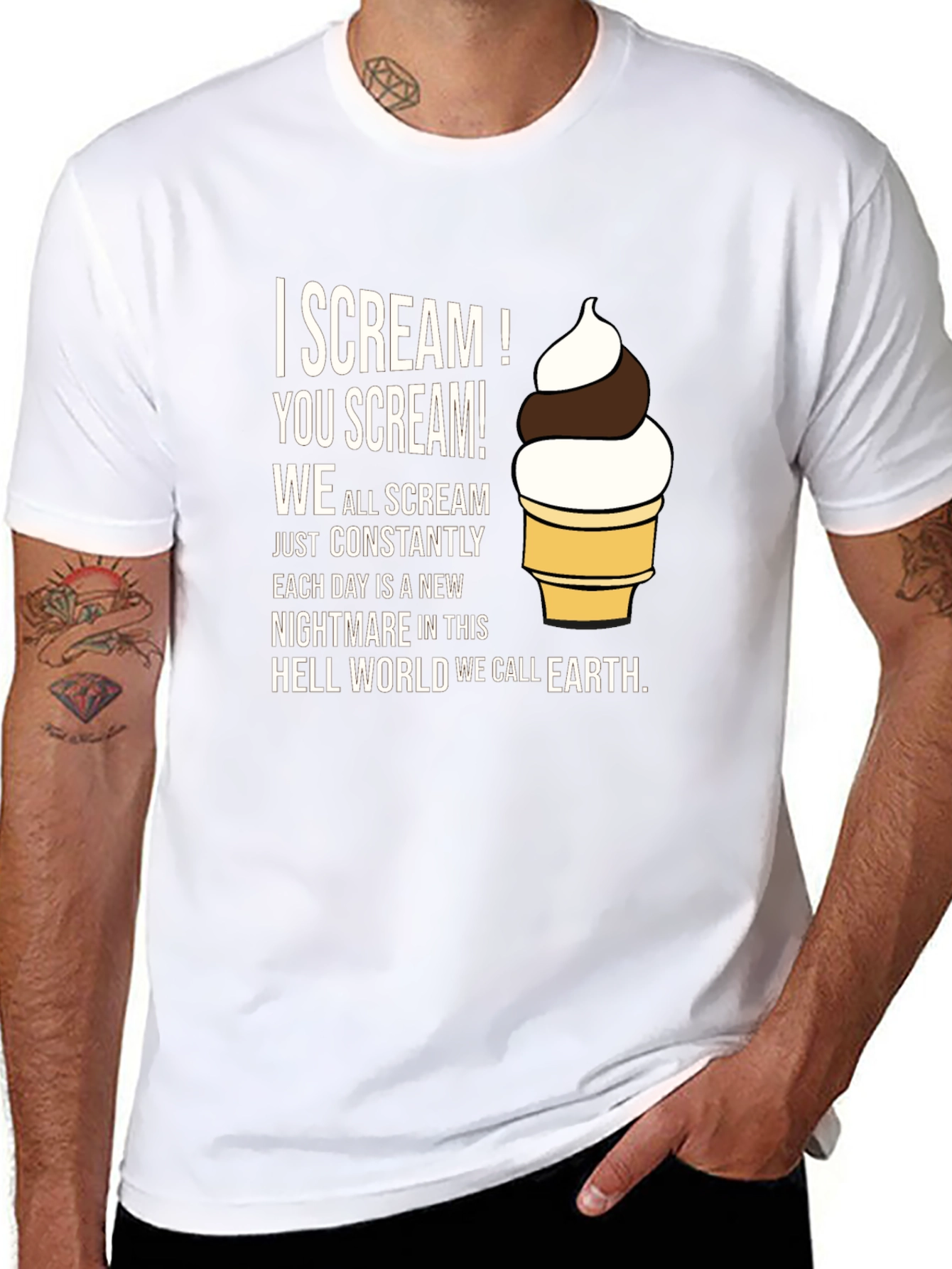I Scream T-Shirt: Nightmare on Earth