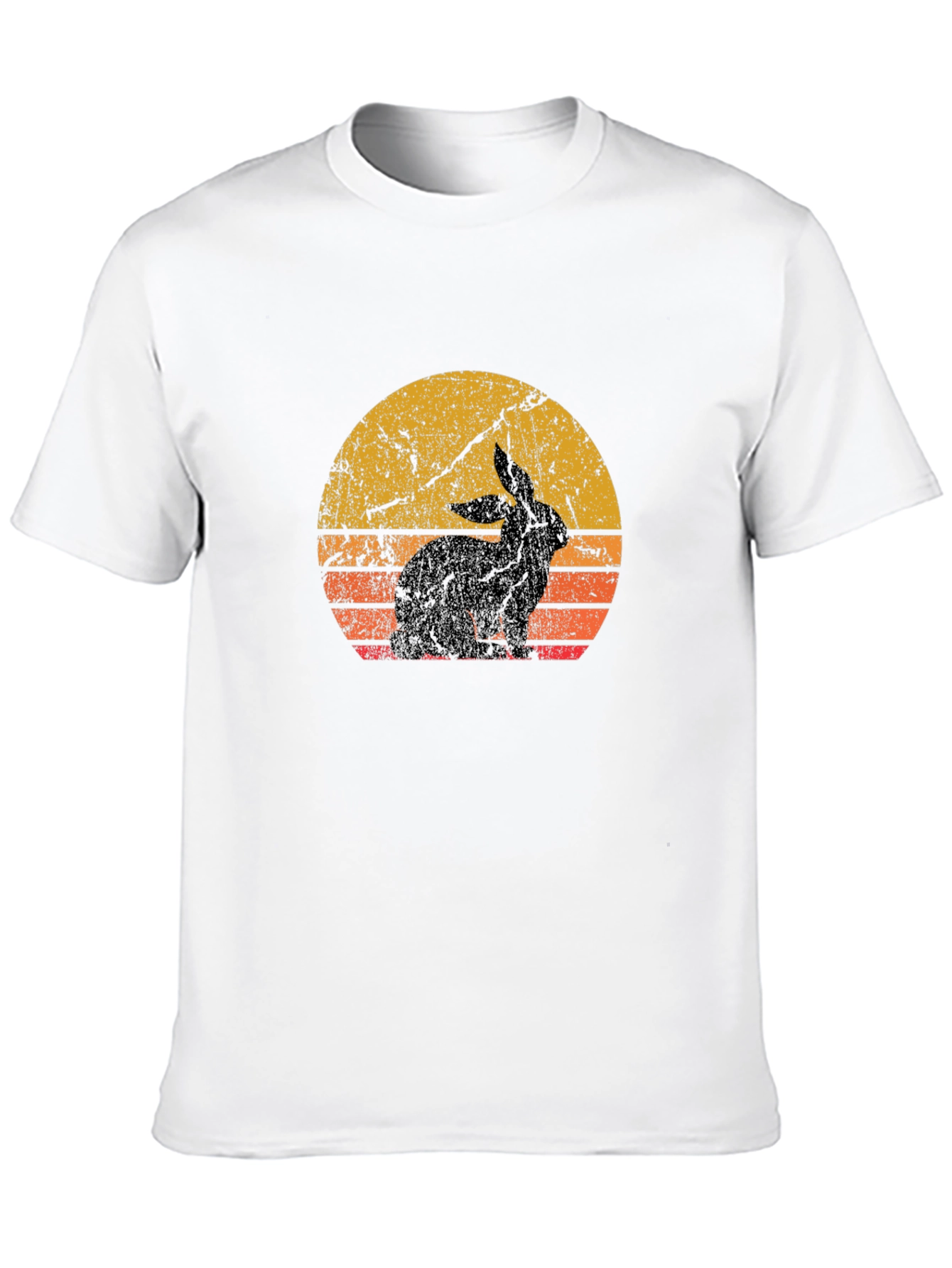 Retro Rabbit Silhouette T-Shirt