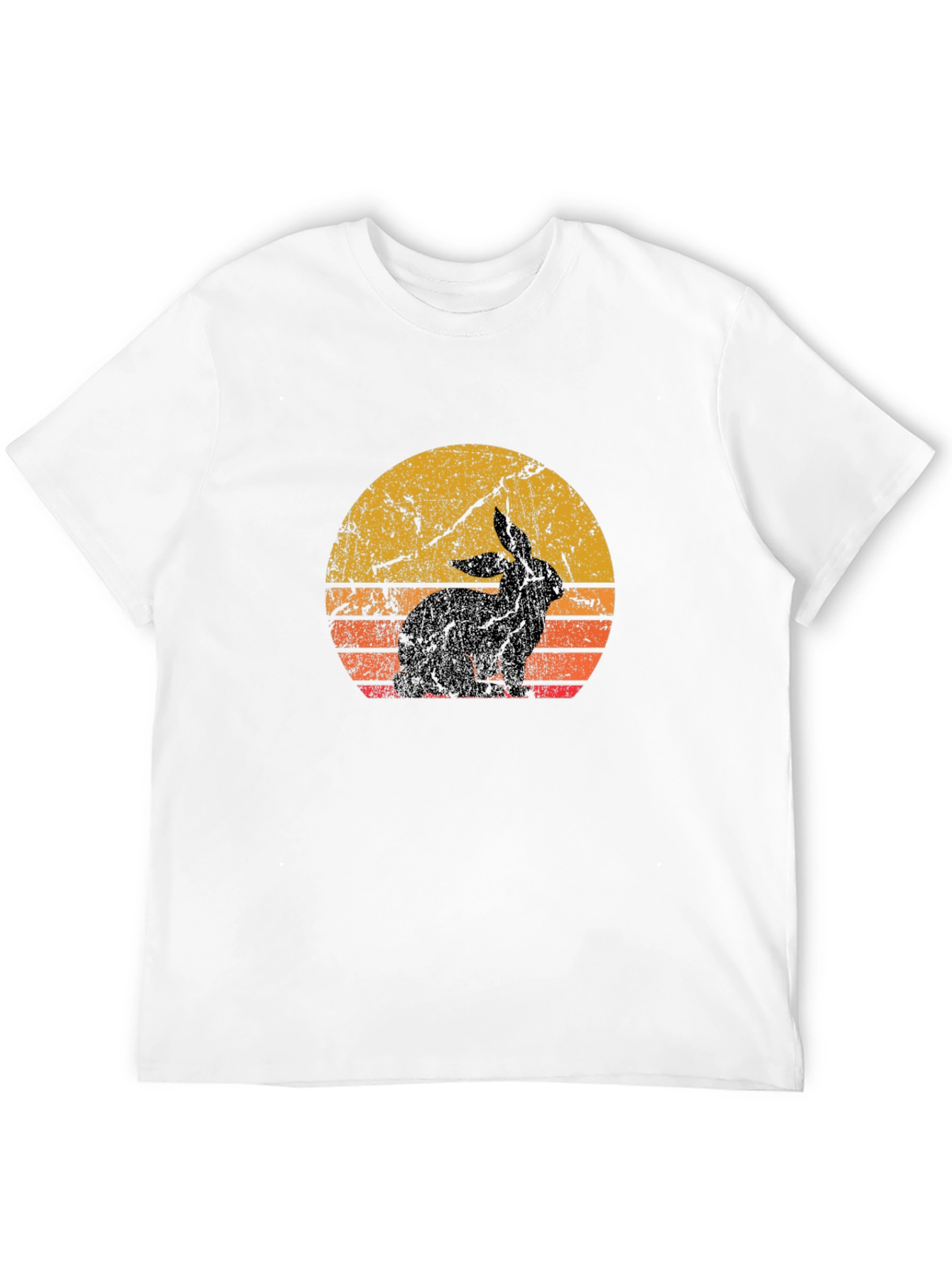 Retro Rabbit Silhouette T-Shirt