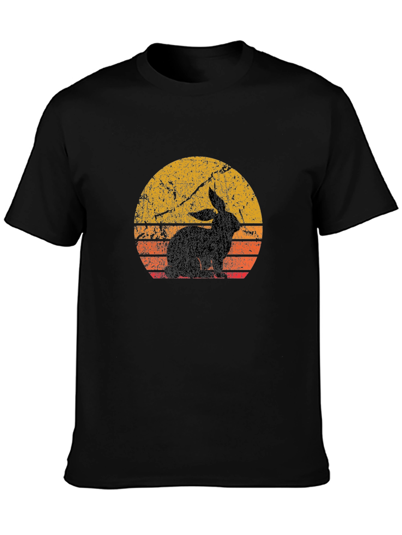 Retro Rabbit Silhouette T-Shirt