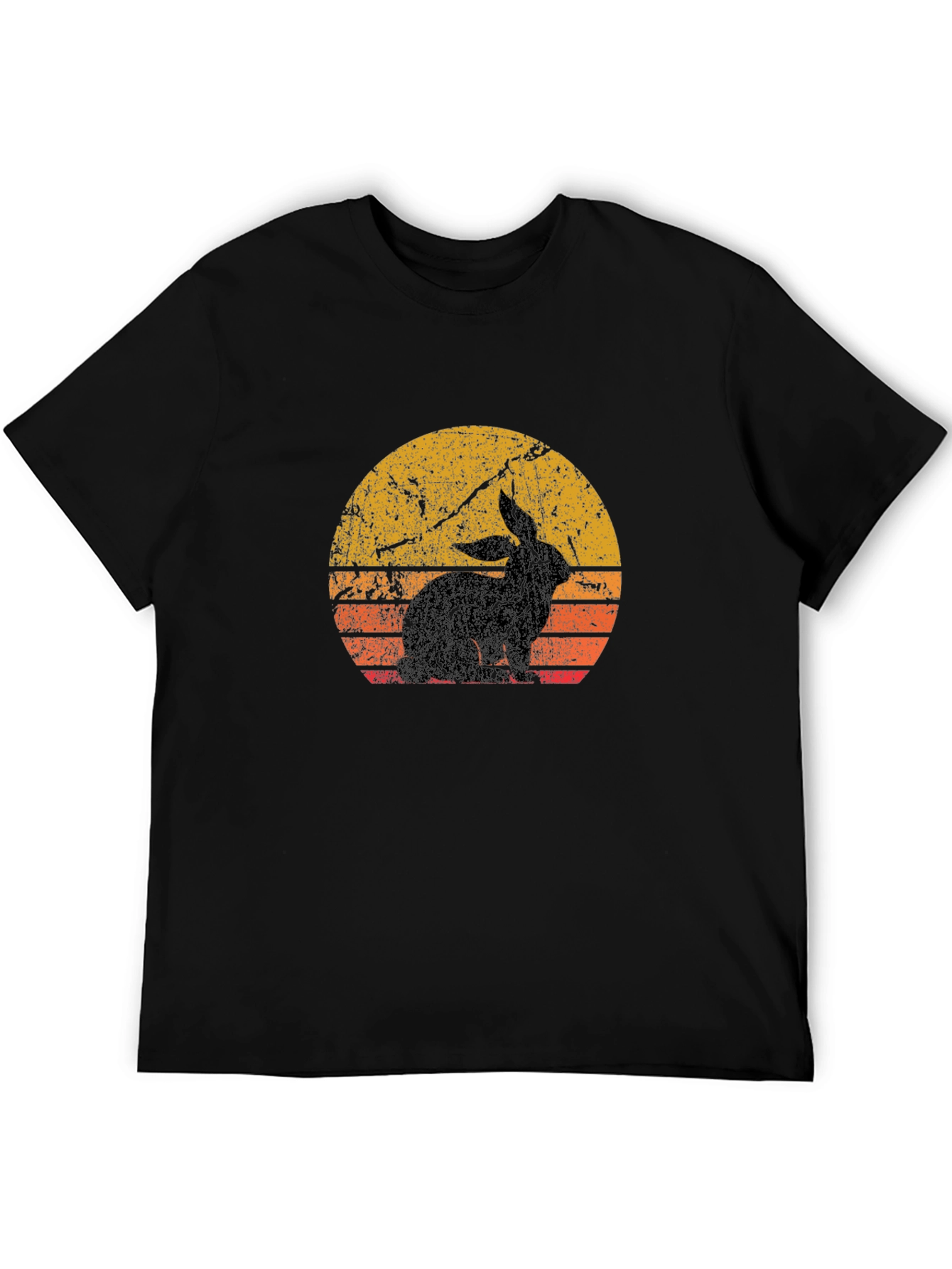 Retro Rabbit Silhouette T-Shirt