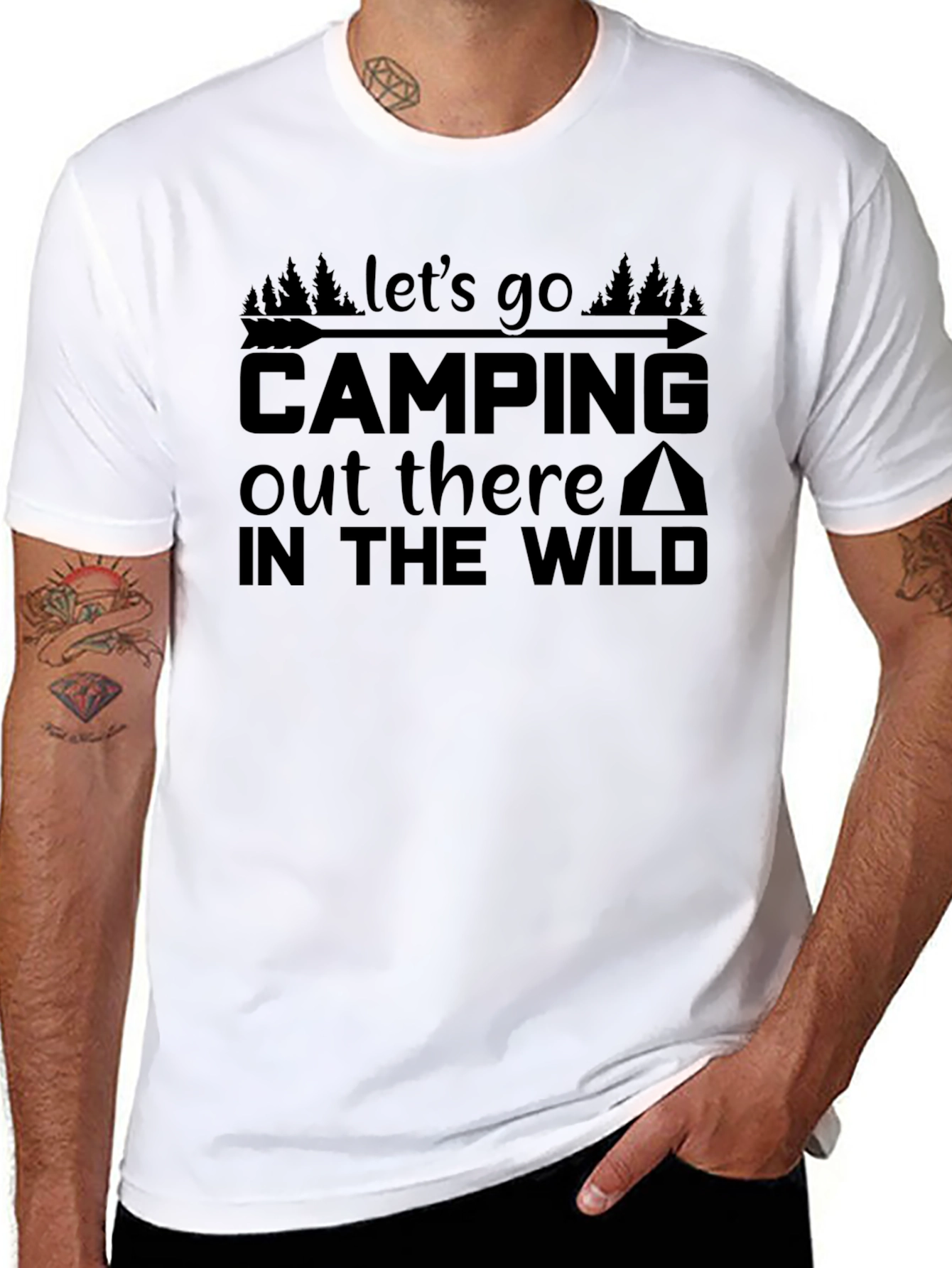 Camping Adventure T-Shirt - Lets Go to the Wild