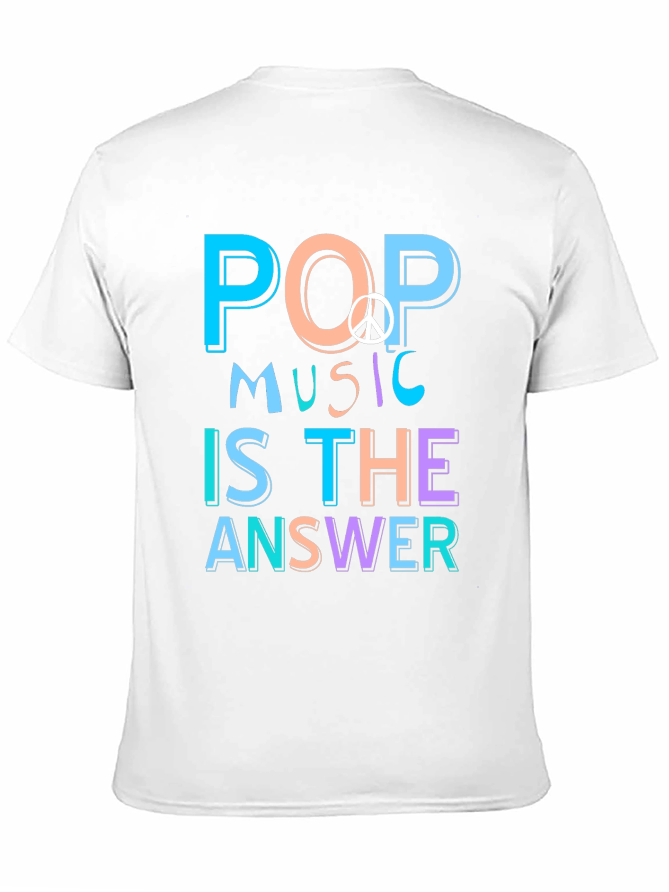 Pop Music Peace Sign Graphic Tee