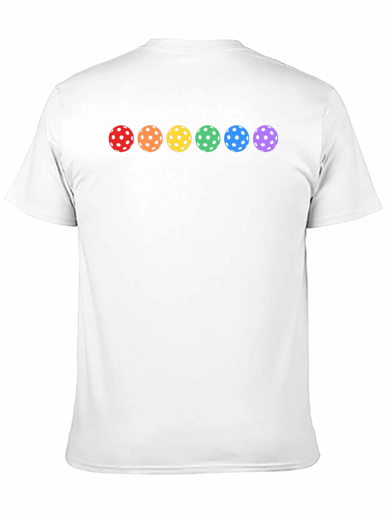 Rainbow Pickleball Balls Graphic T-Shirt