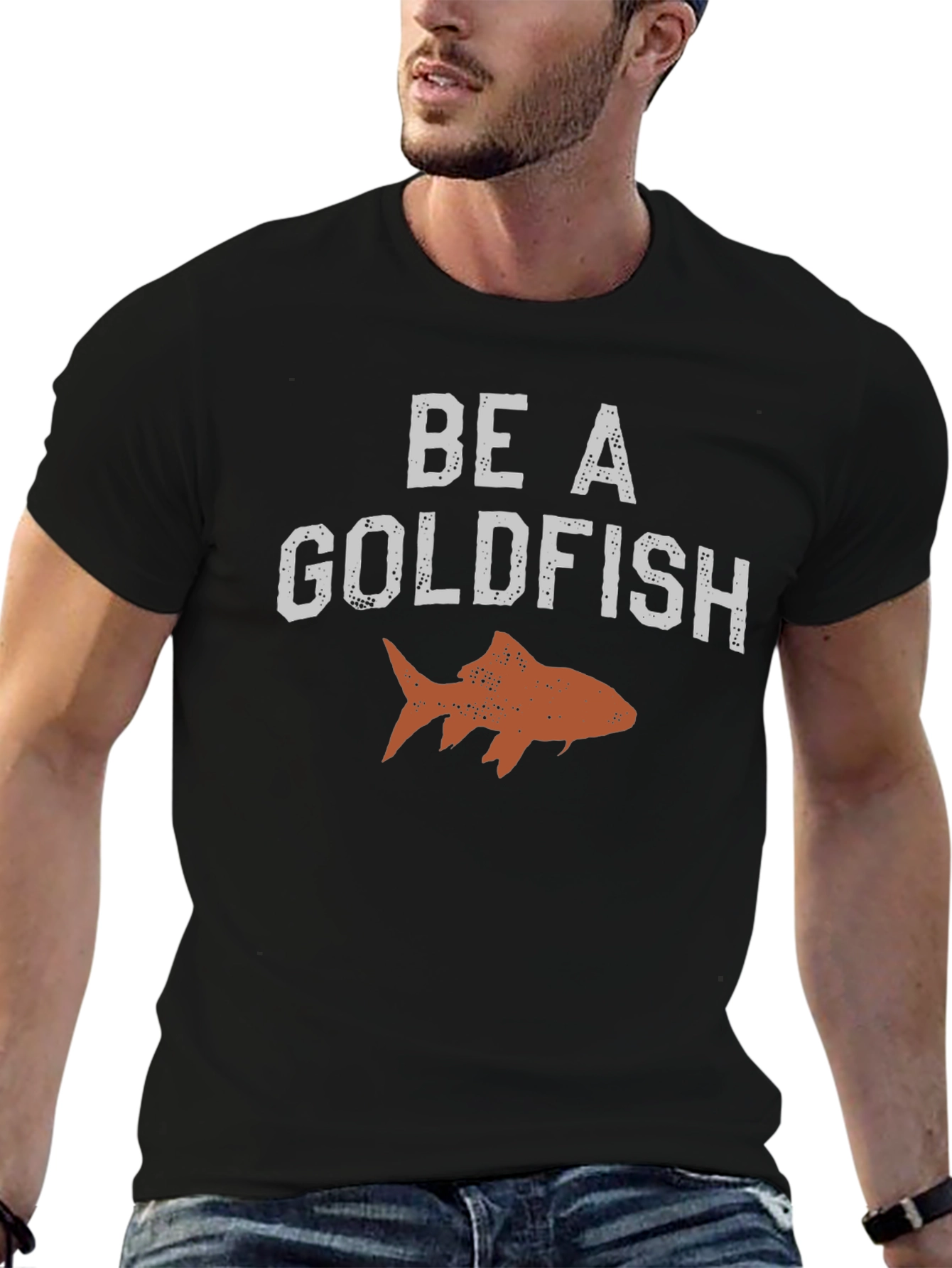 Be A Goldfish Graphic Tee - Relaxed Fit