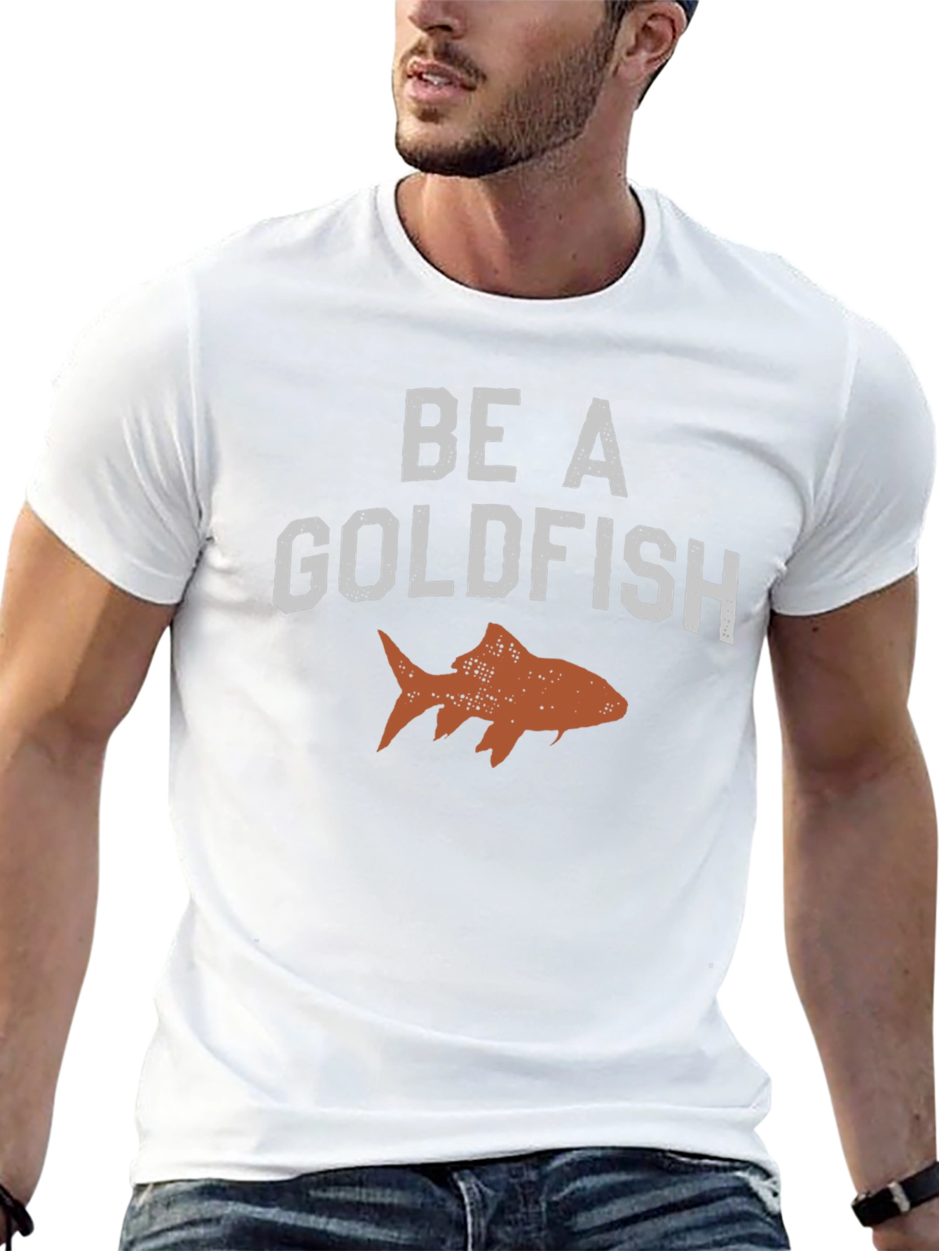 Be A Goldfish Graphic Tee - Relaxed Fit