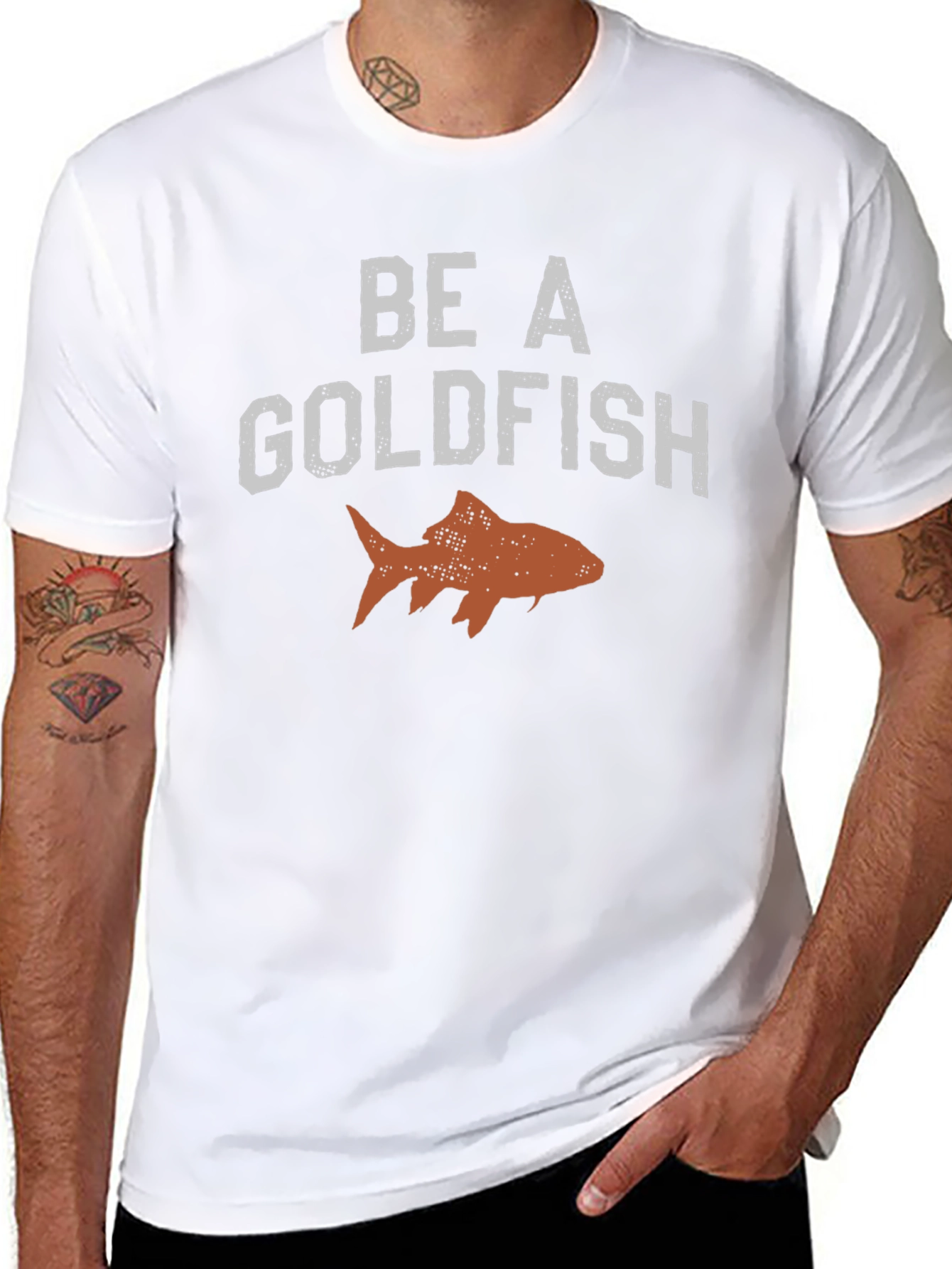 Be A Goldfish Graphic Tee - Relaxed Fit