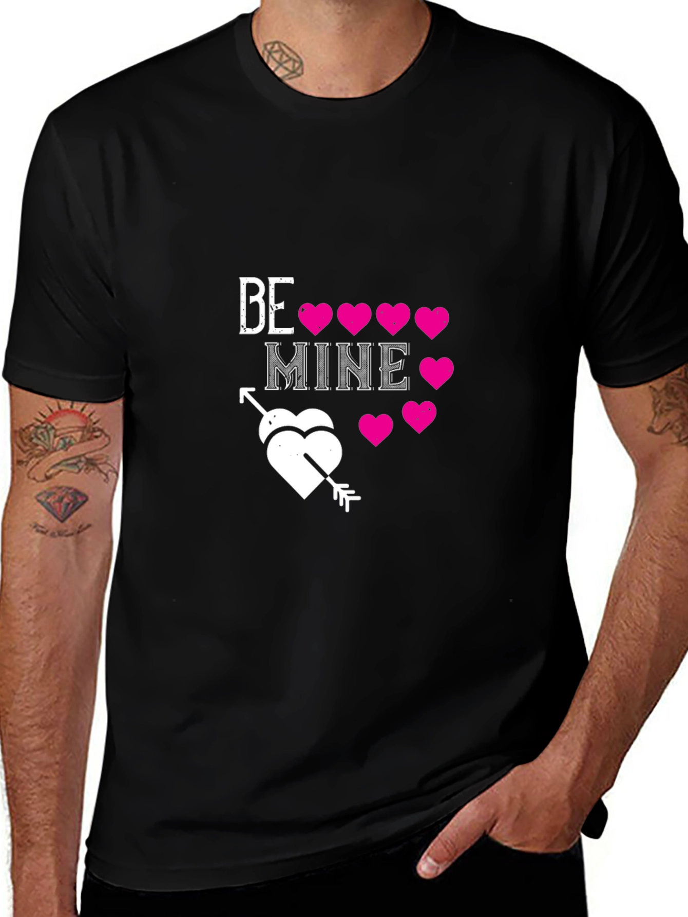 Be Mine Valentines Day Graphic T-Shirt