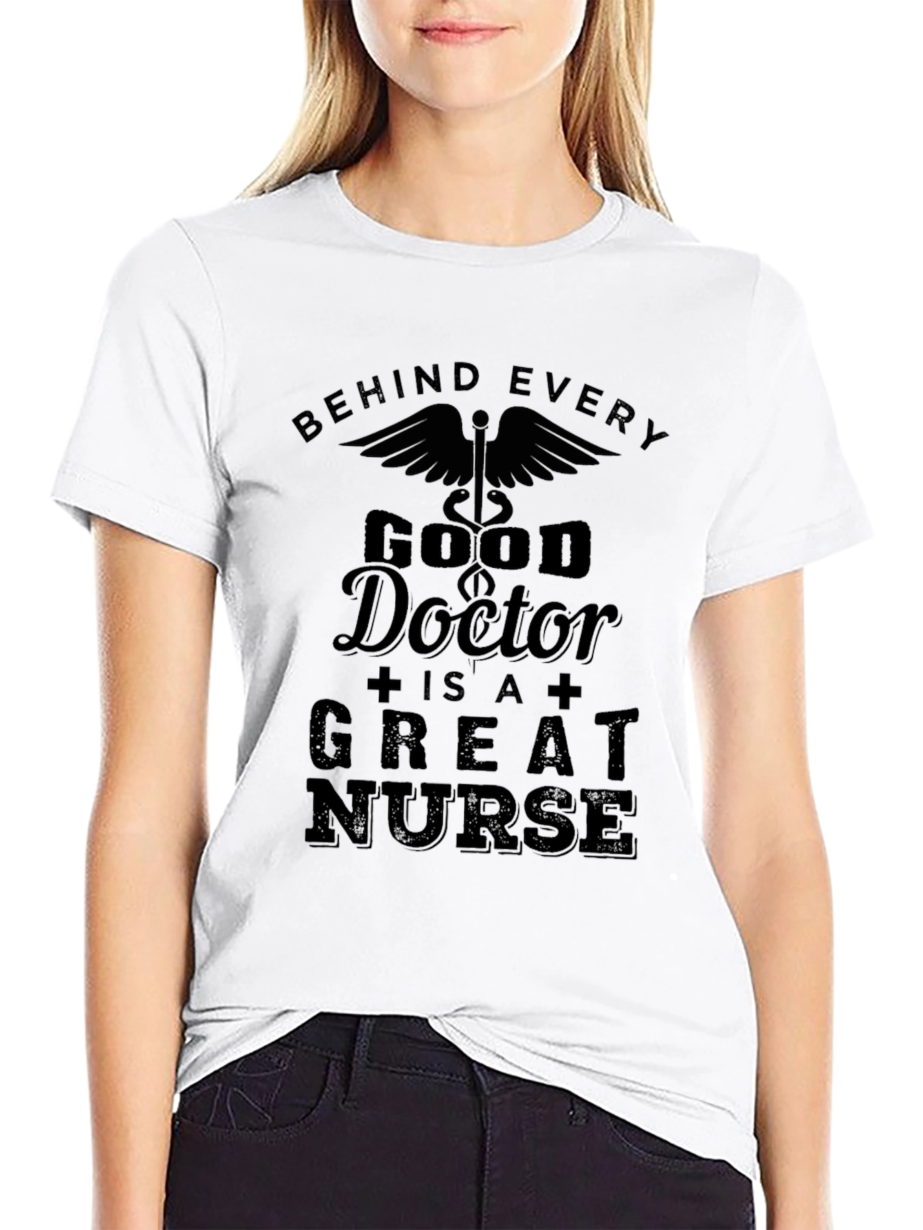 Good Doctor Great Nurse Graphic T-Shirt