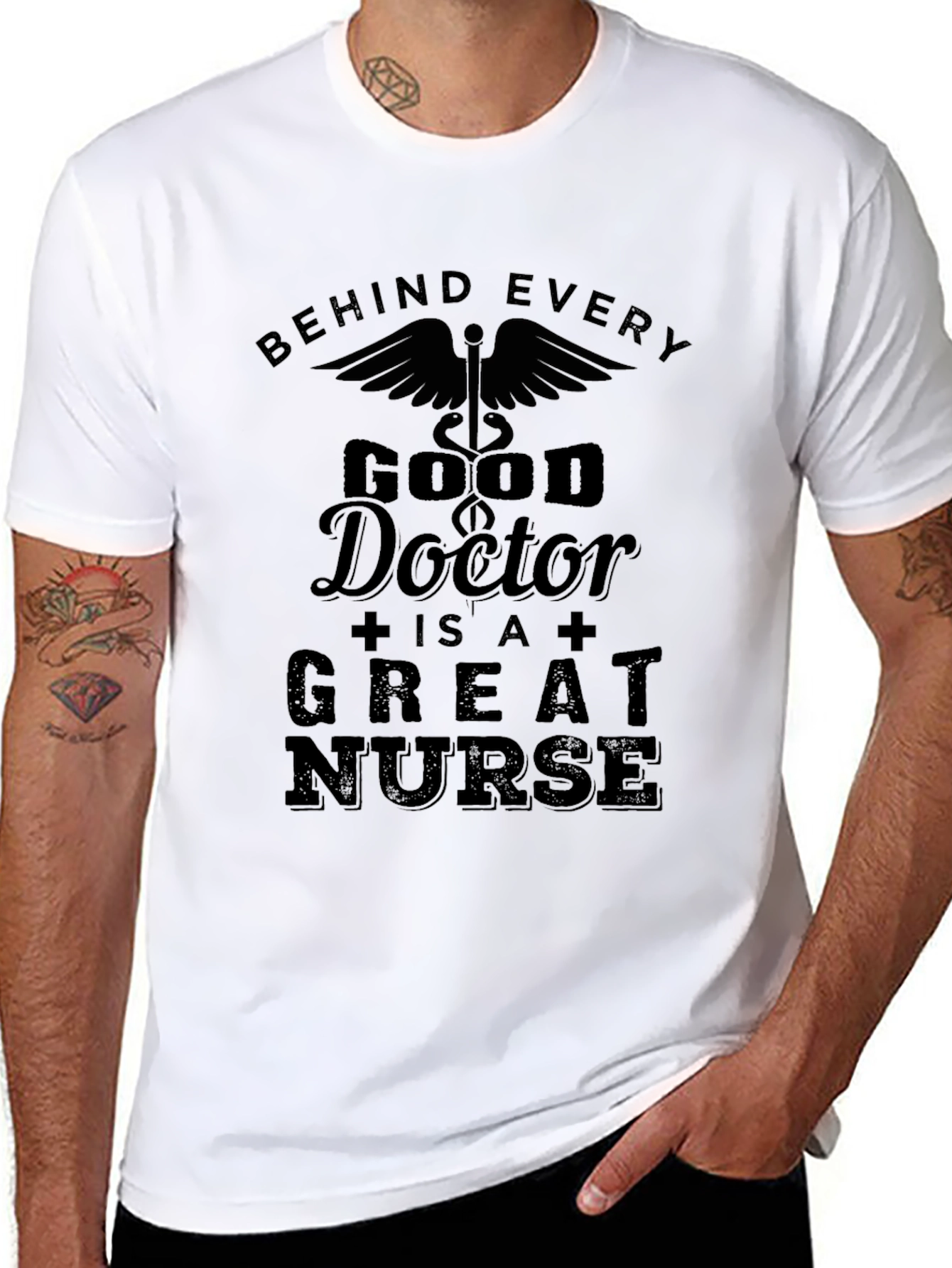Good Doctor Great Nurse Graphic T-Shirt