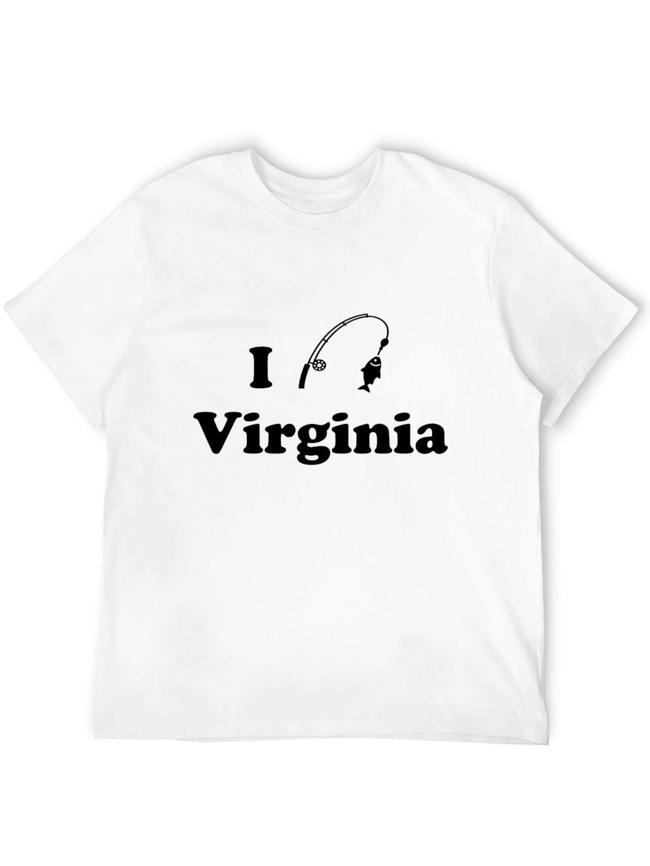 I Love Virginia Fishing T-Shirt