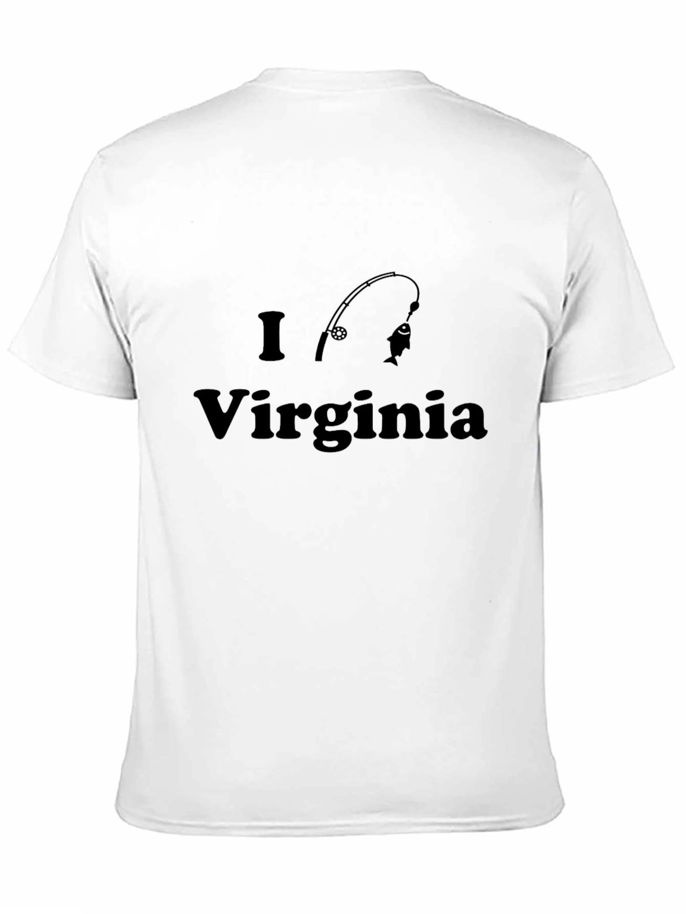 I Love Virginia Fishing T-Shirt