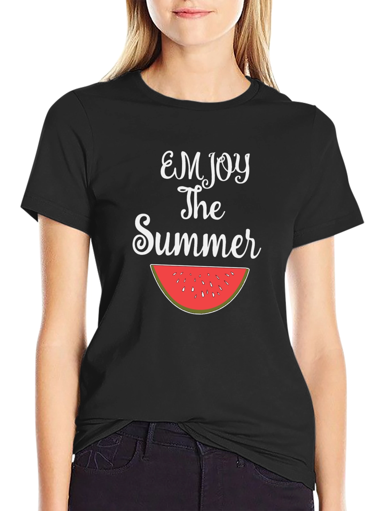 Enjoy The Summer Watermelon Graphic Tee