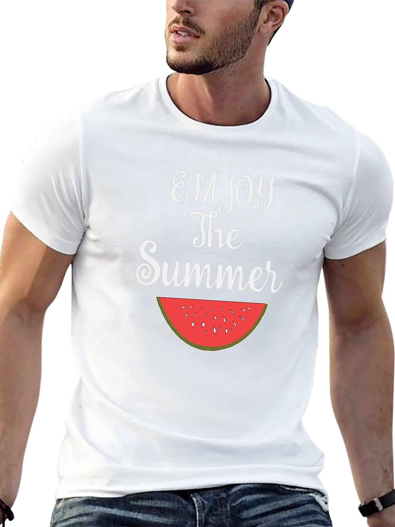 Enjoy The Summer Watermelon Graphic Tee