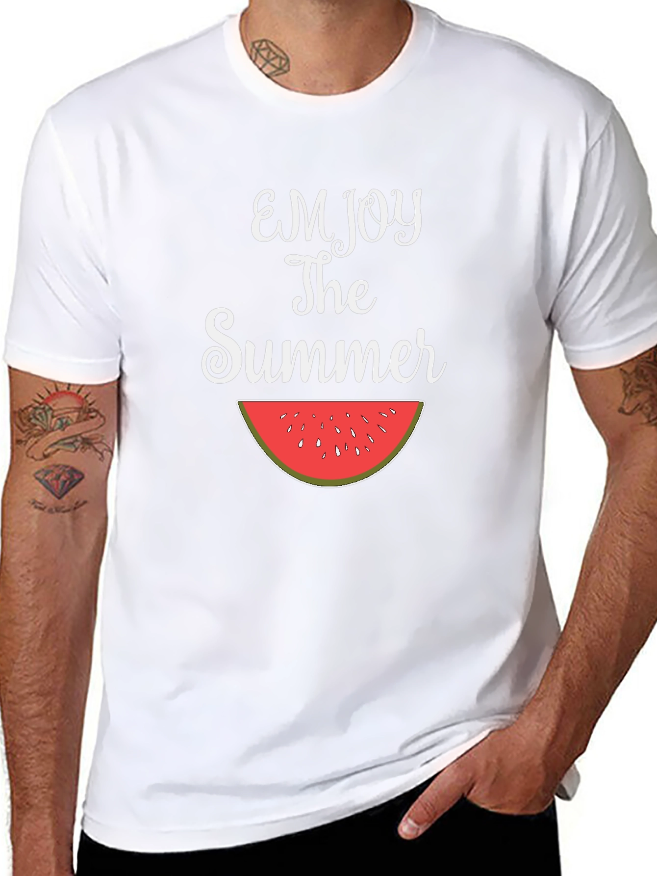 Enjoy The Summer Watermelon Graphic Tee