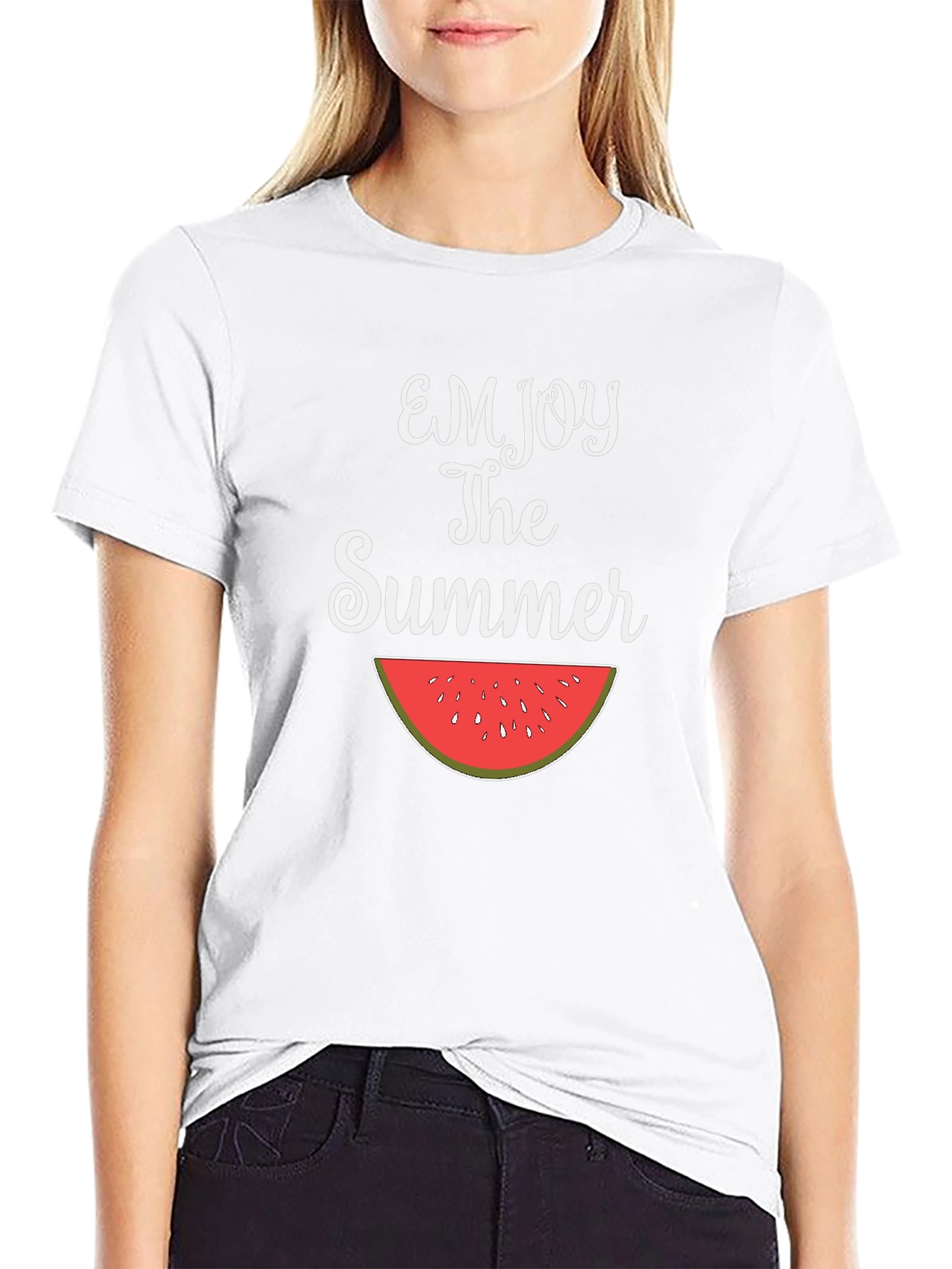 Enjoy The Summer Watermelon Graphic Tee
