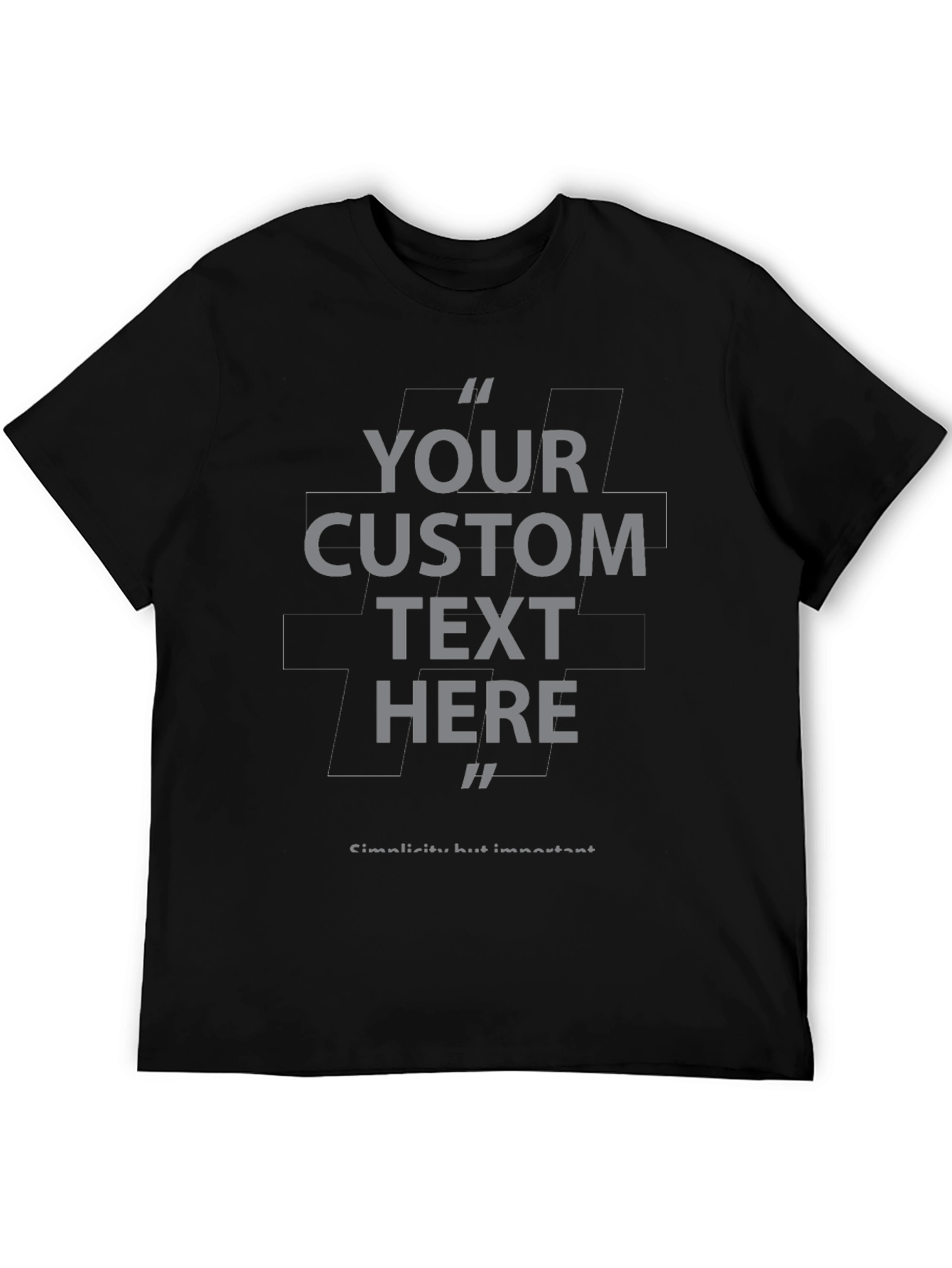 Custom Text T-Shirt - Personalized Design