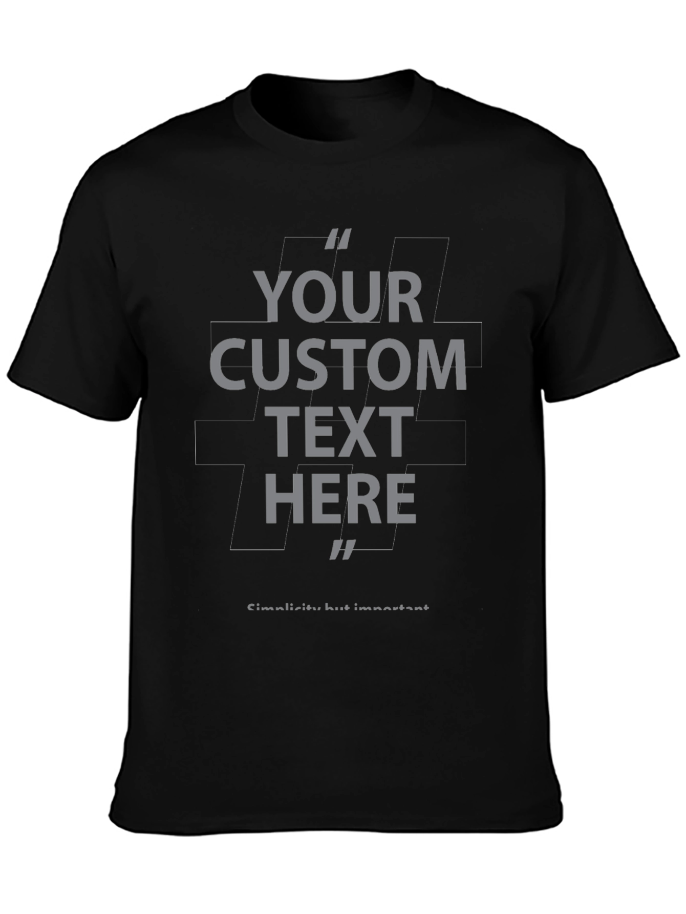 Custom Text T-Shirt - Personalized Design