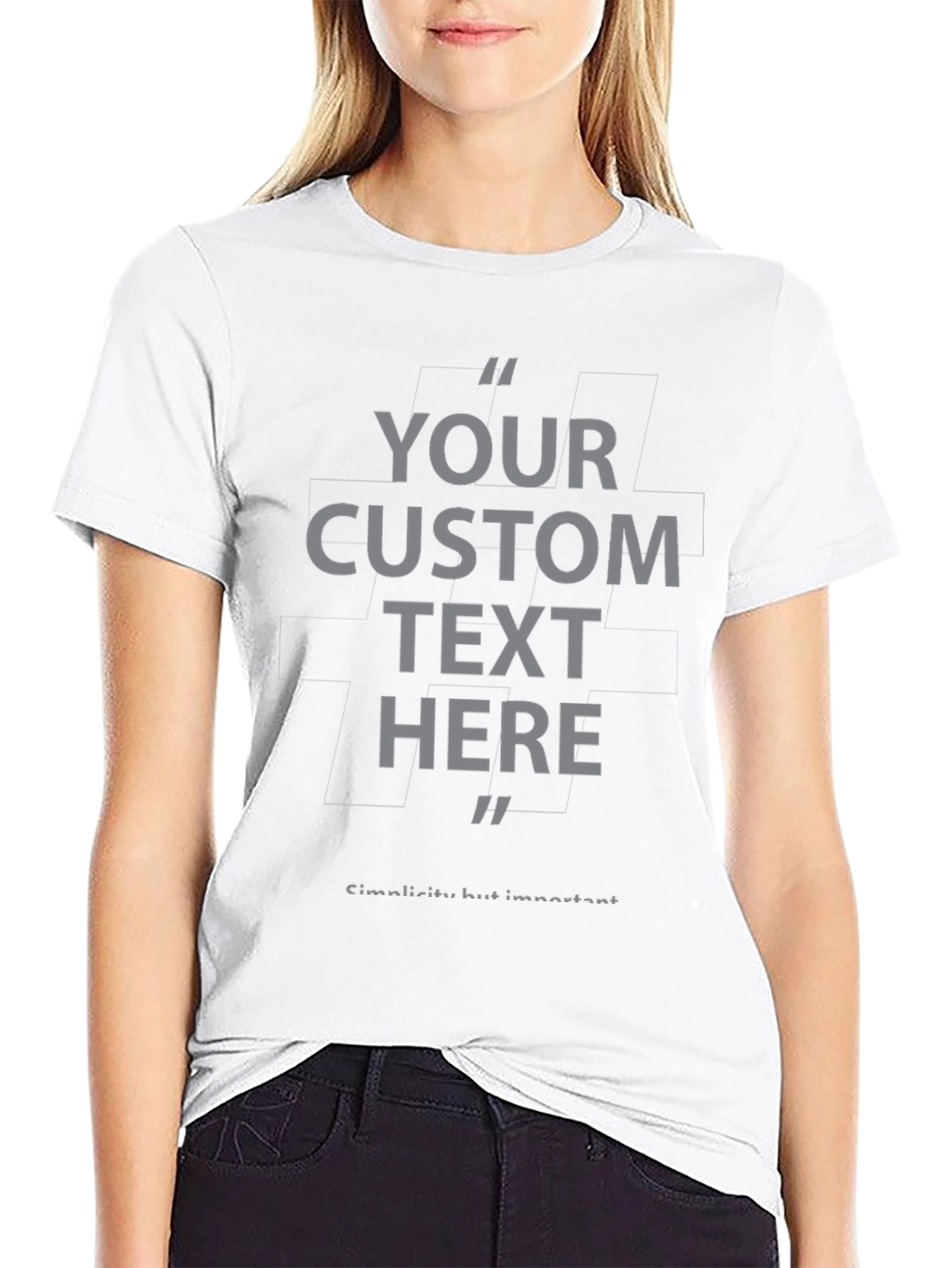Custom Text T-Shirt - Personalized Design