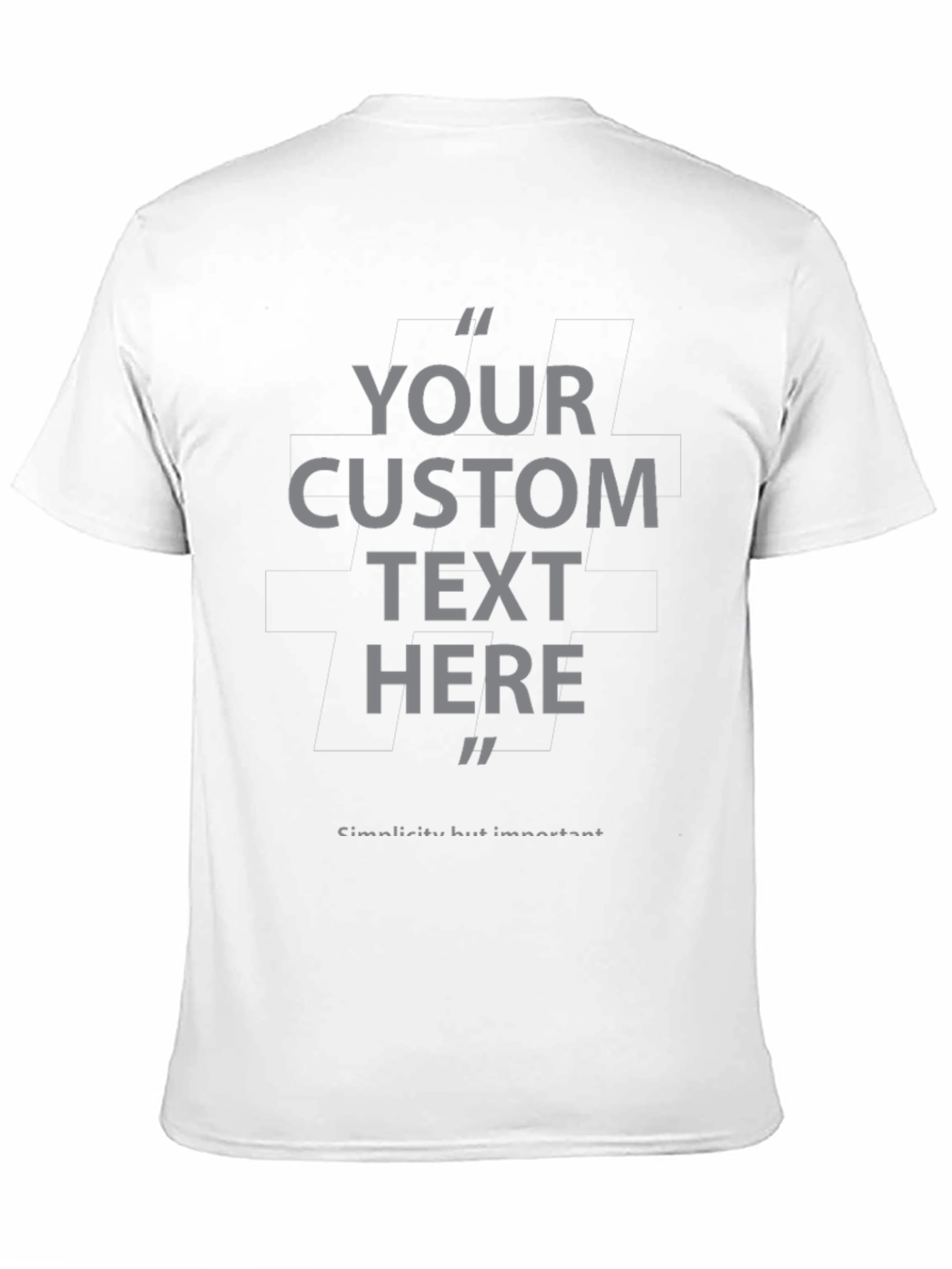 Custom Text T-Shirt - Personalized Design