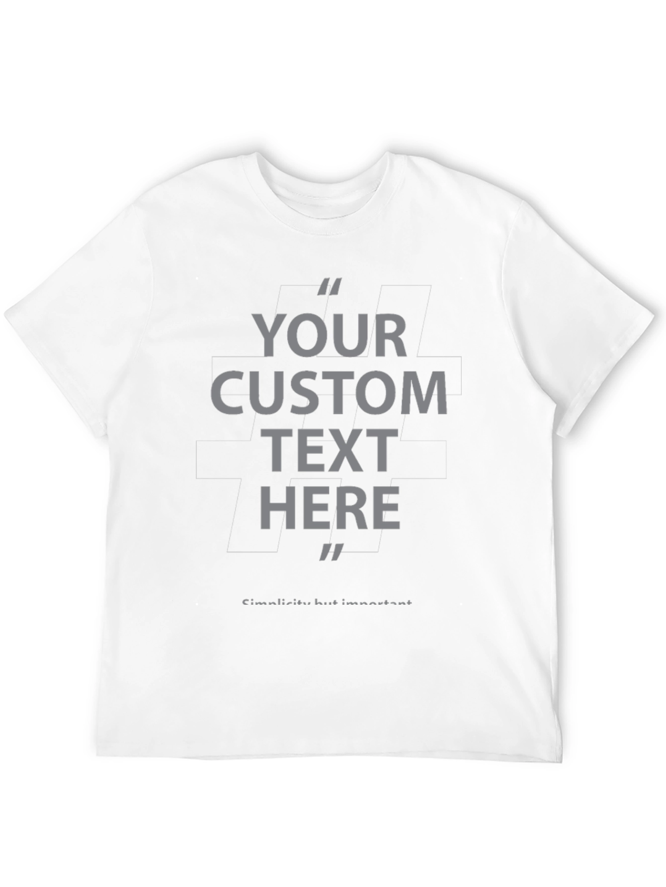 Custom Text T-Shirt - Personalized Design