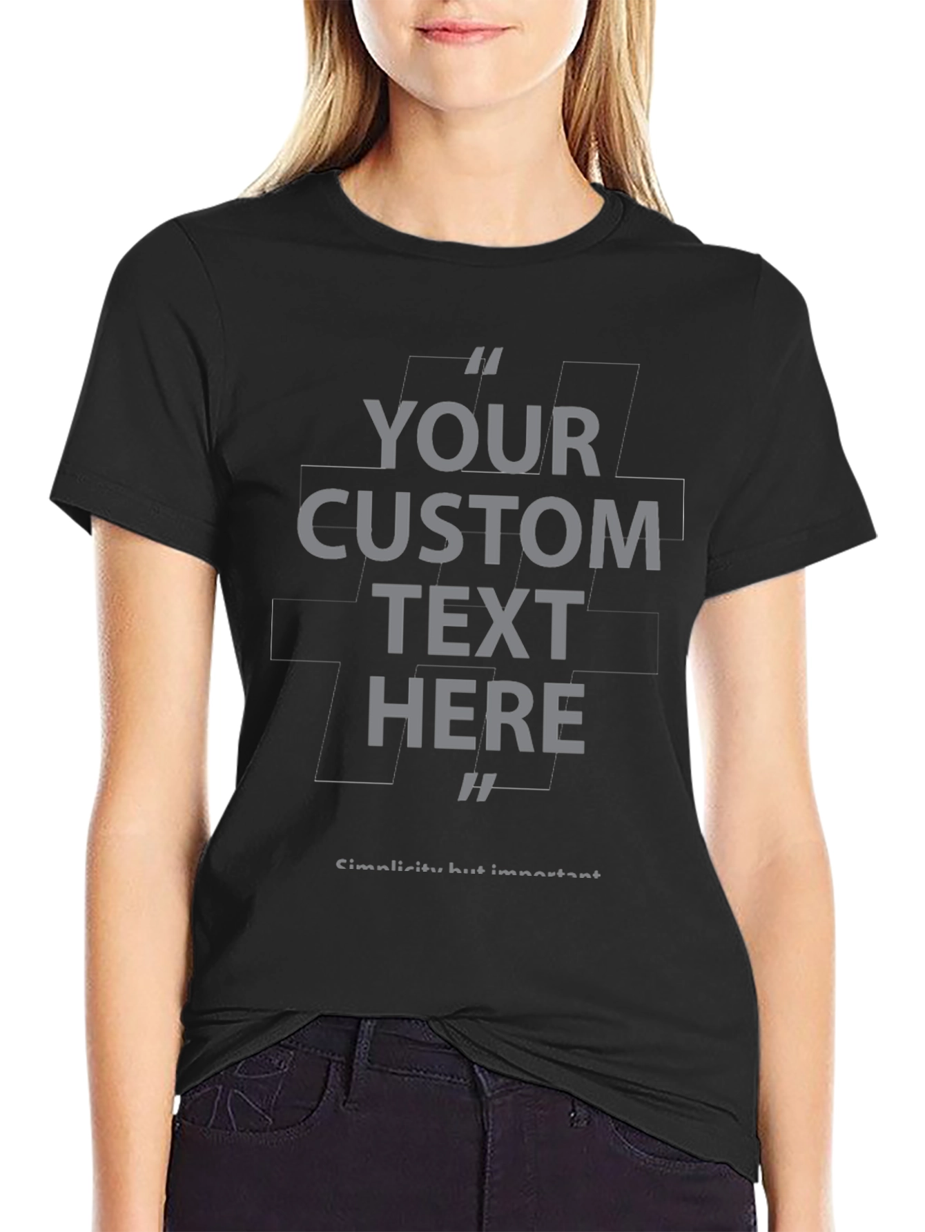Custom Text T-Shirt - Personalized Design