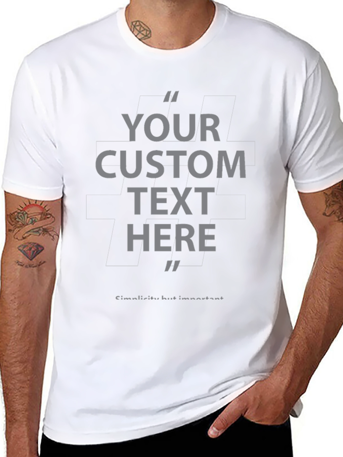 Custom Text T-Shirt - Personalized Design