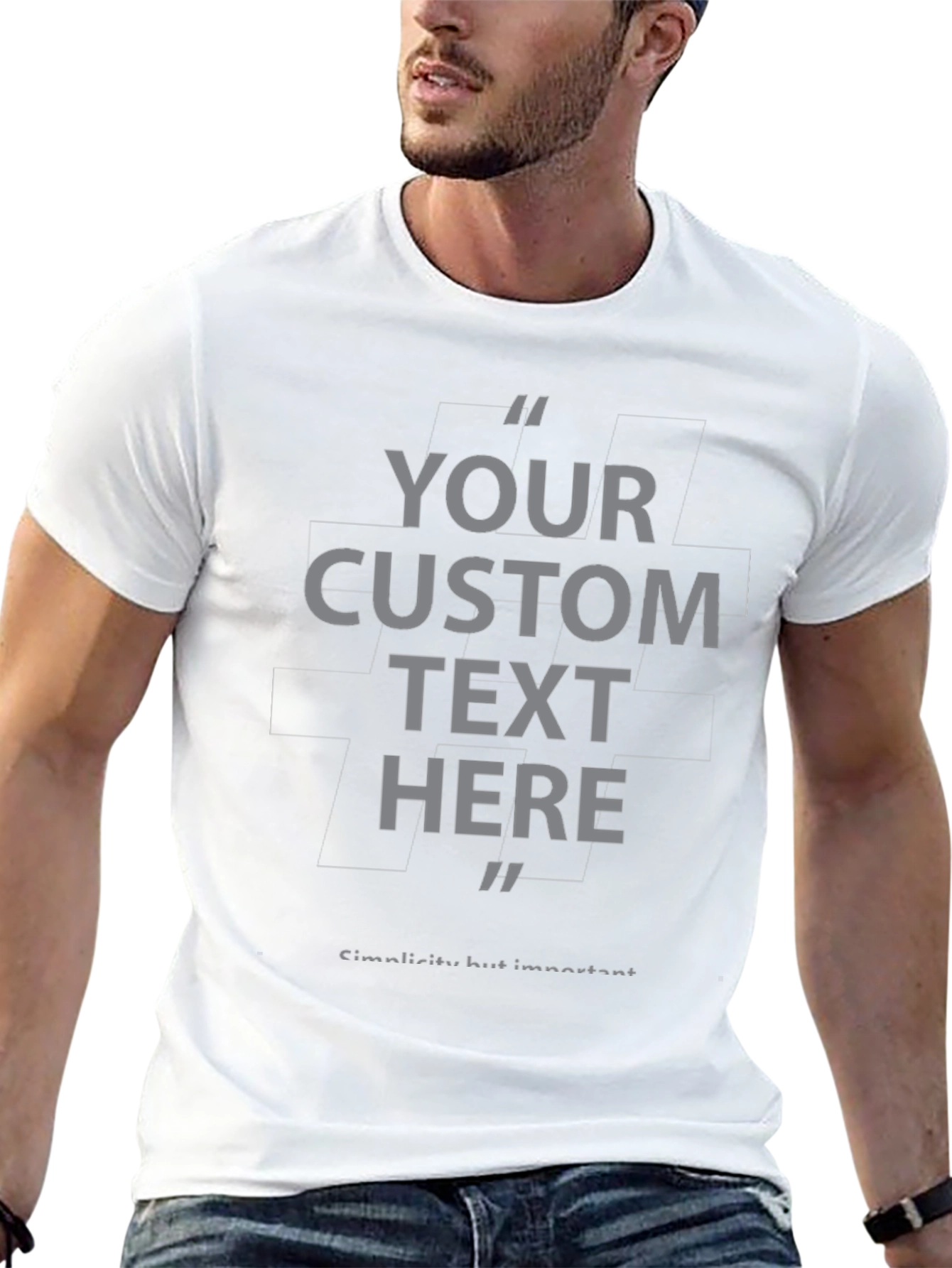 Custom Text T-Shirt - Personalized Design