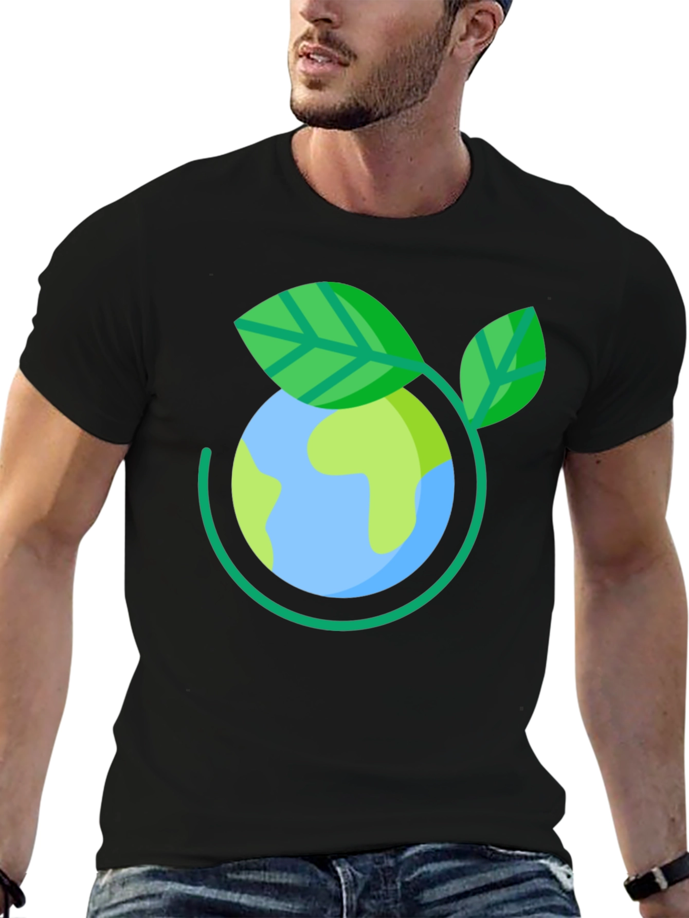 Eco-Friendly Earth Day T-Shirt - Black