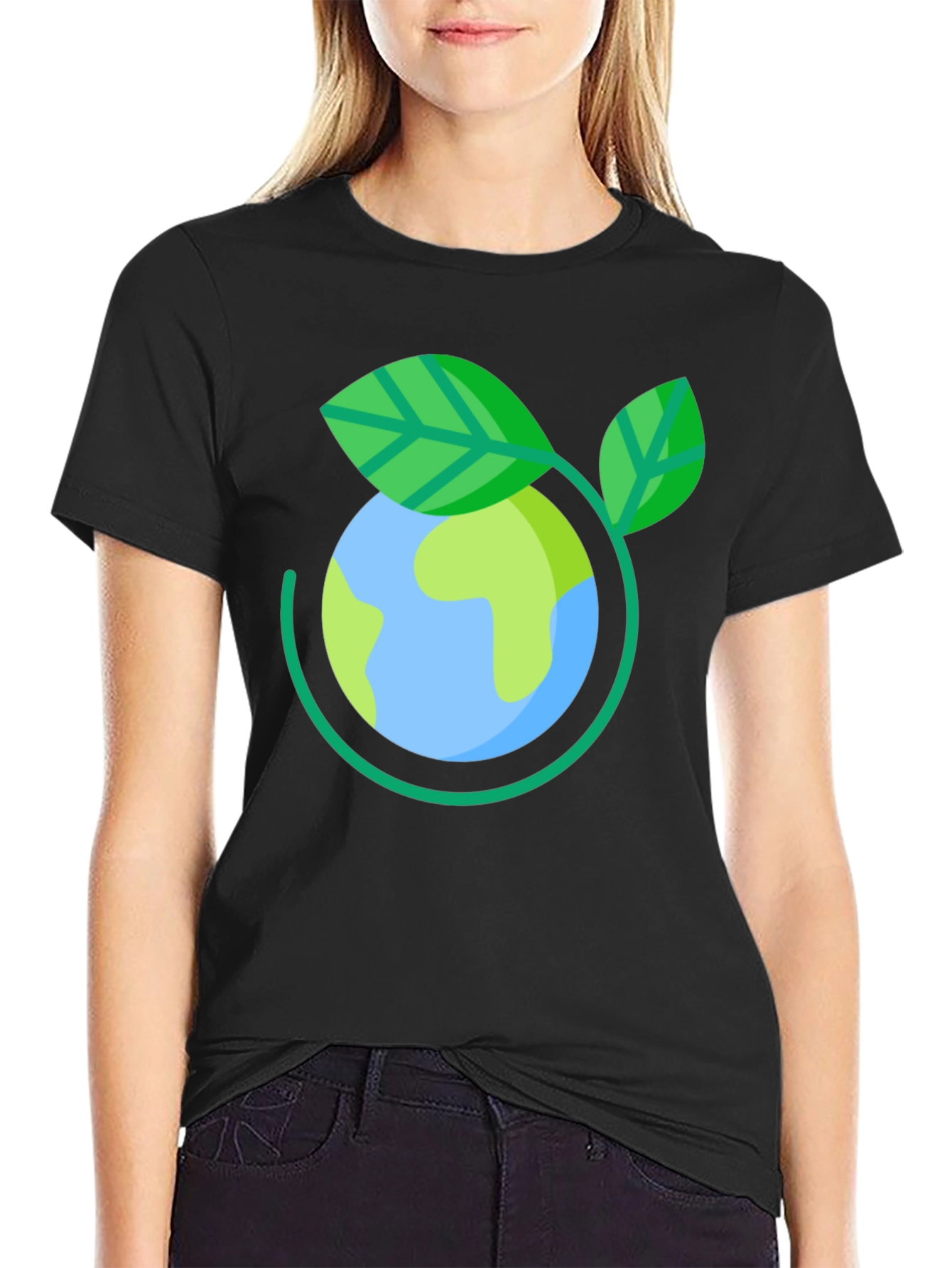 Eco-Friendly Earth Day T-Shirt - Black