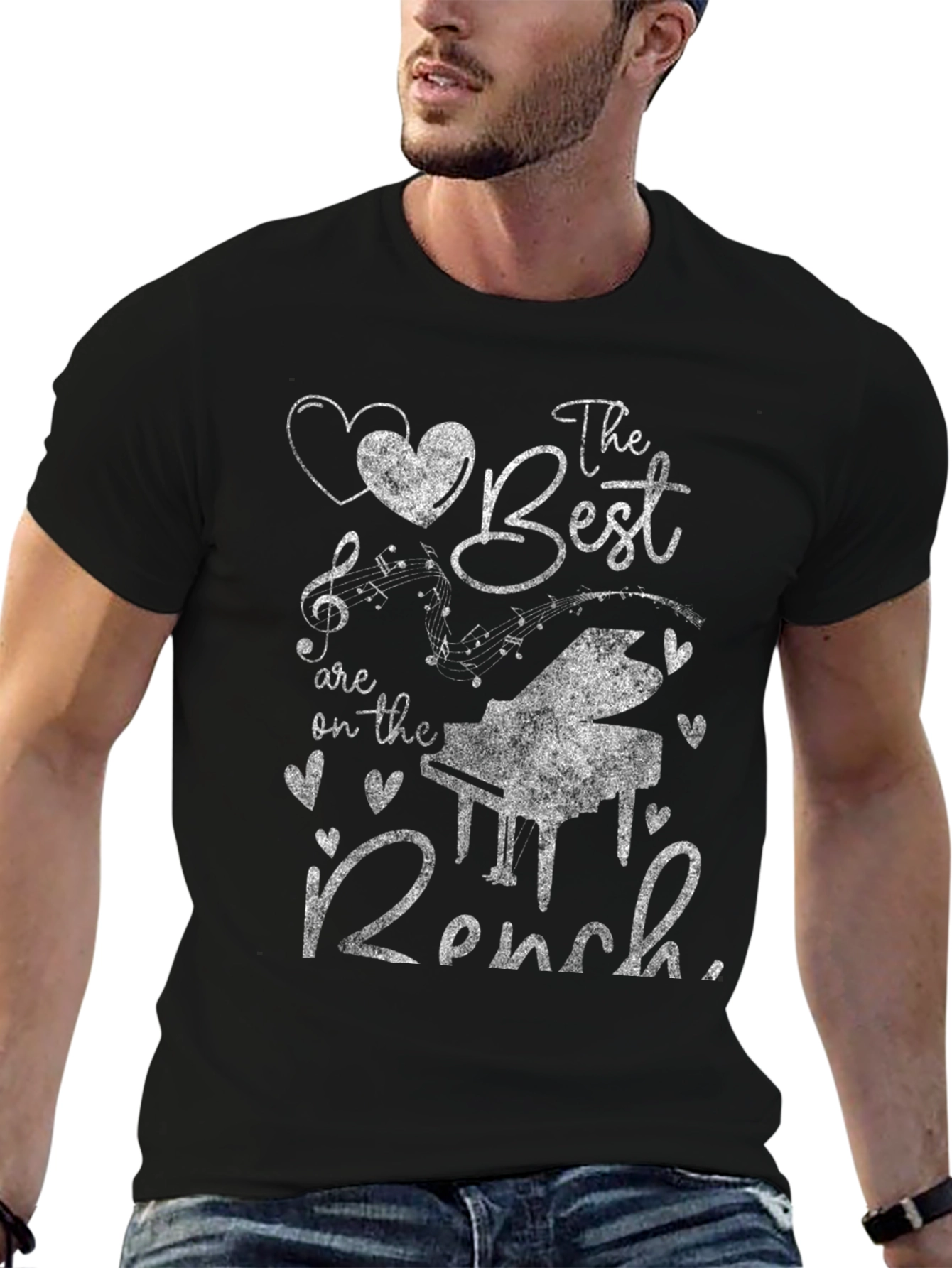 Piano Bench T-Shirt: The Best Are On The Bench