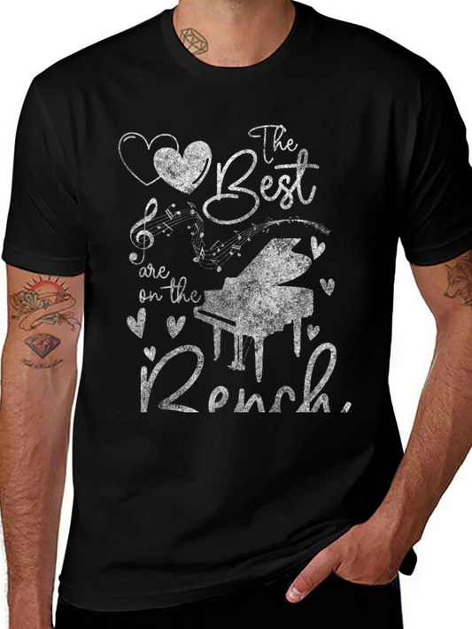Piano Bench T-Shirt: The Best Are On The Bench
