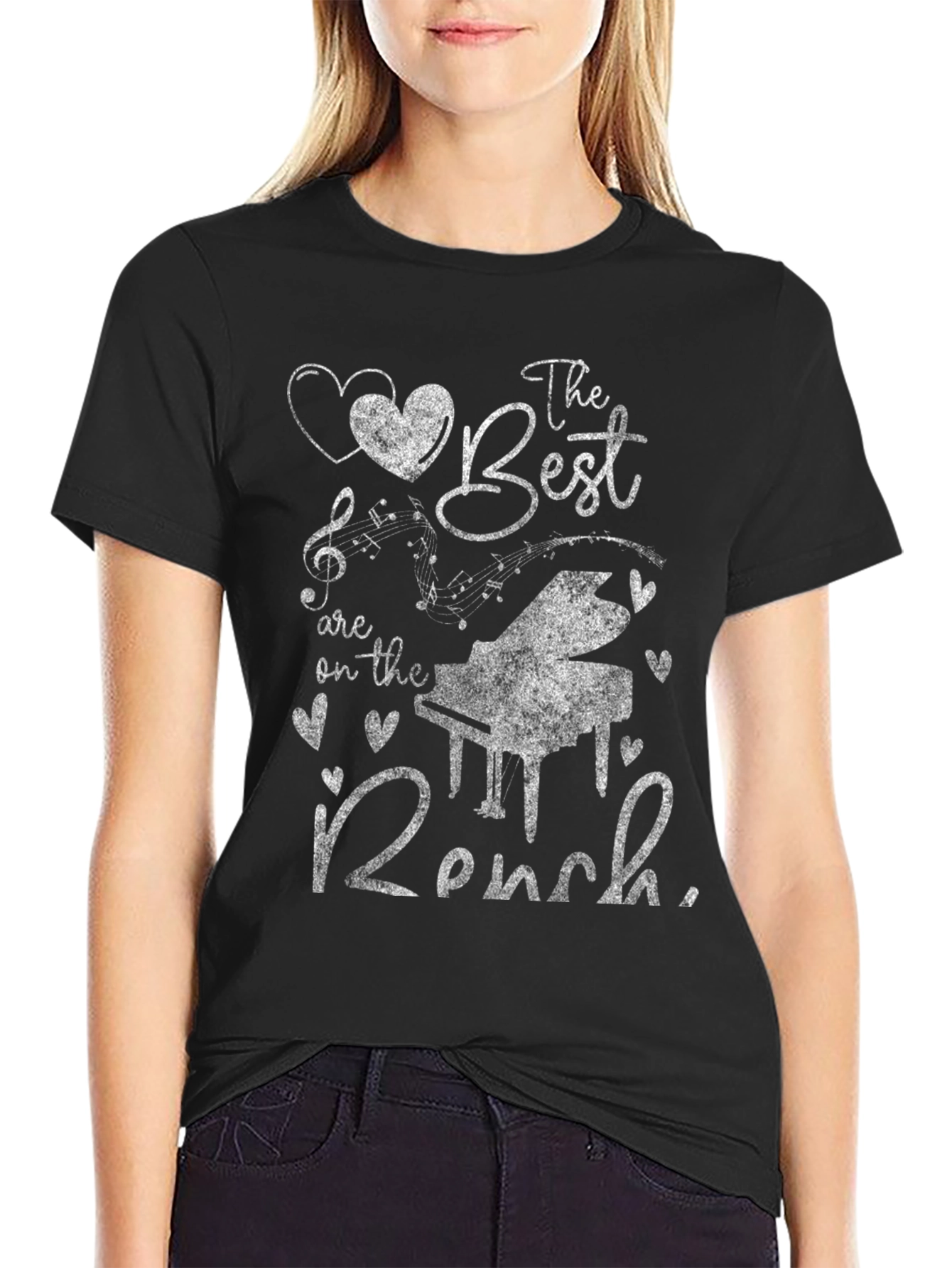 Piano Bench T-Shirt: The Best Are On The Bench