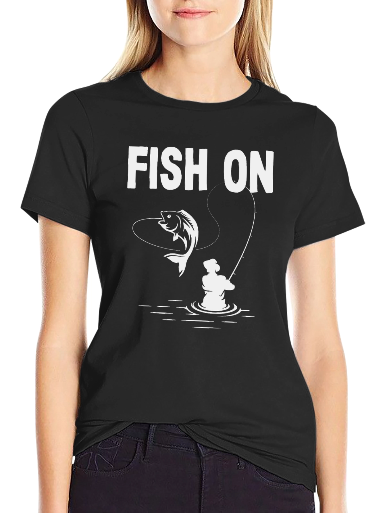 Fish On Graphic T-Shirt - Fishing Enthusiast Tee