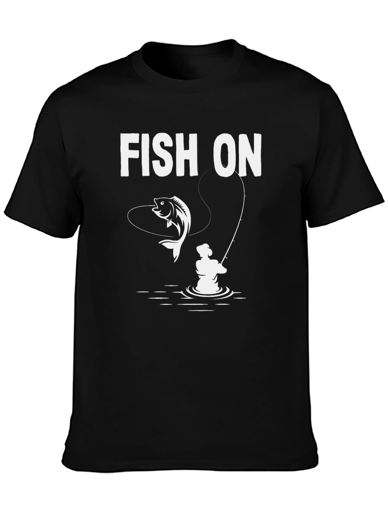 Fish On Graphic T-Shirt - Fishing Enthusiast Tee
