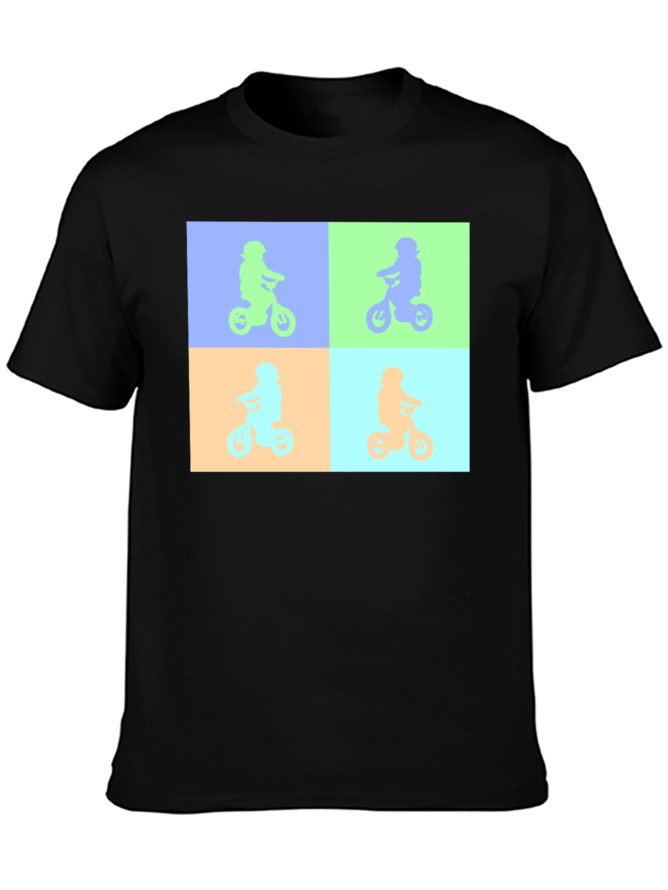 Retro Bike Pop Art Tee - Cool Graphic T-Shirt