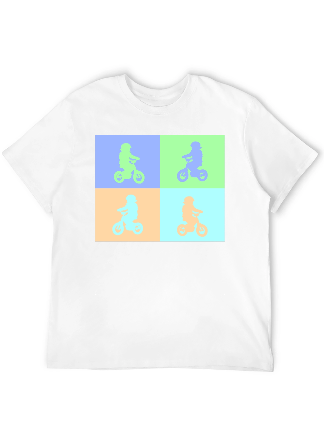 Retro Bike Pop Art Tee - Cool Graphic T-Shirt