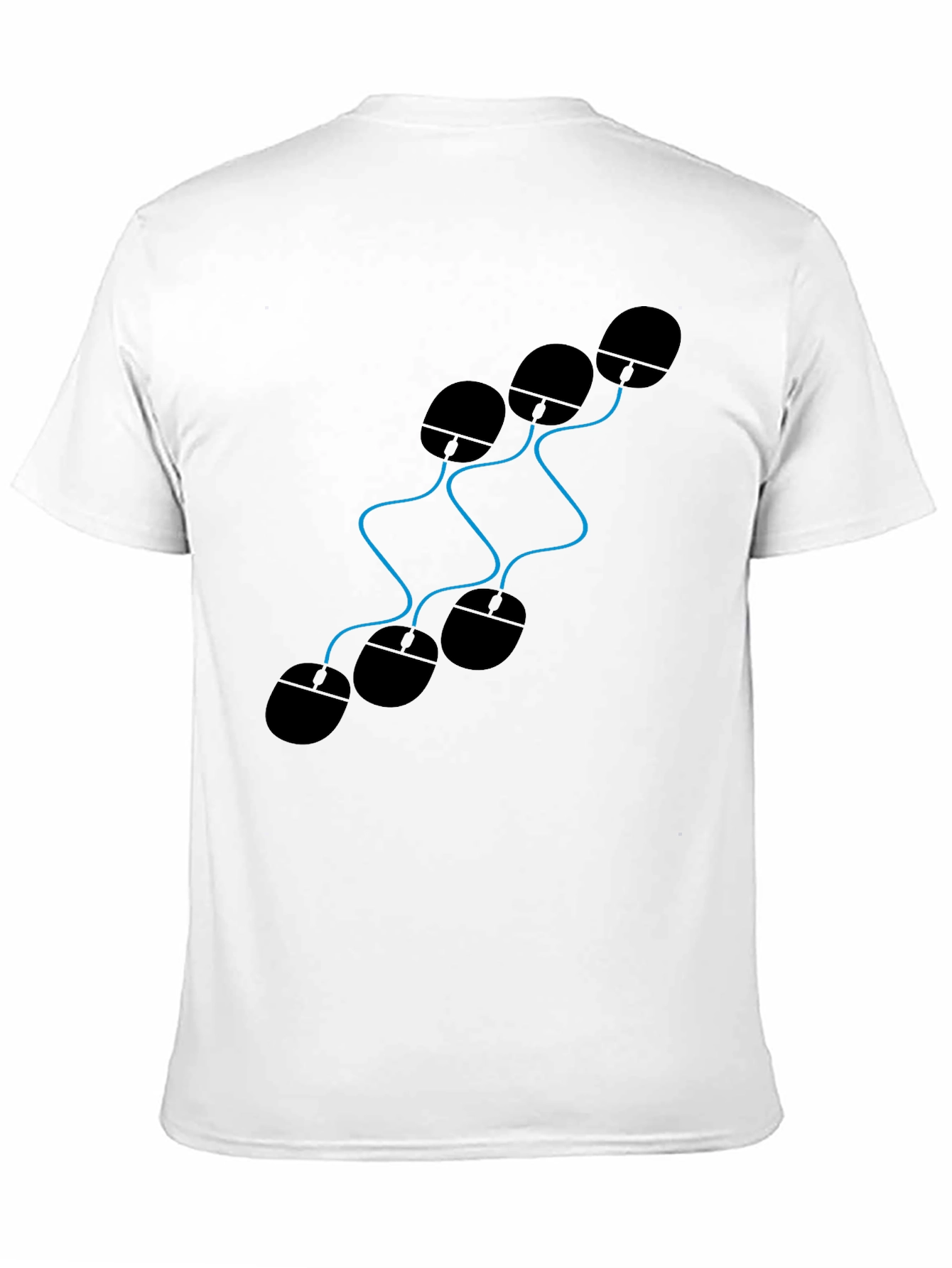 Novelty Computer Mouse Graphic T-Shirt