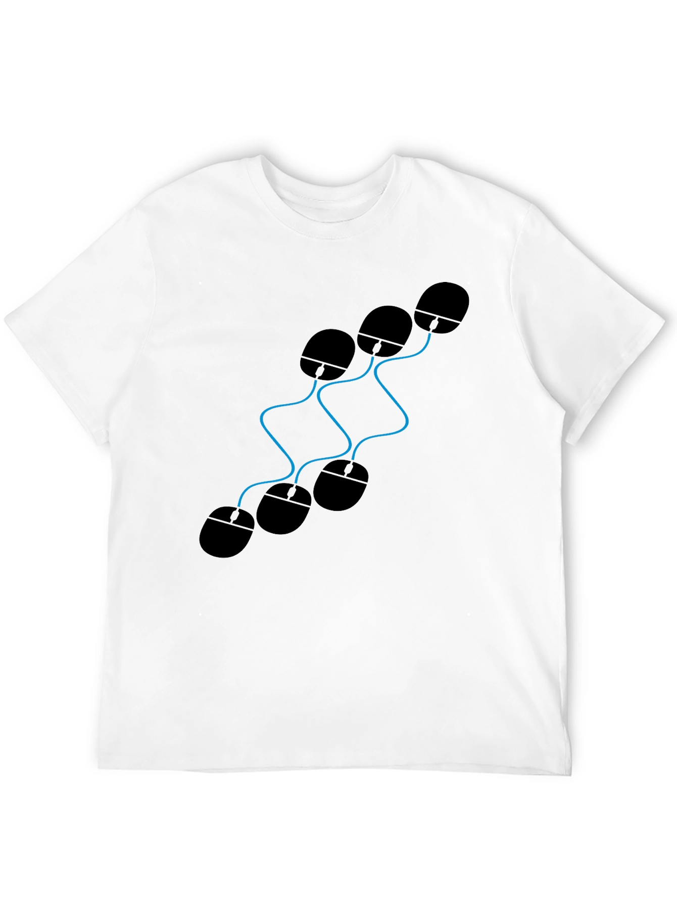 Novelty Computer Mouse Graphic T-Shirt