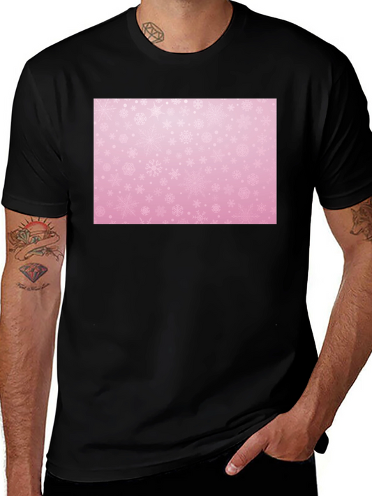 Snowflake Patterned T-Shirt