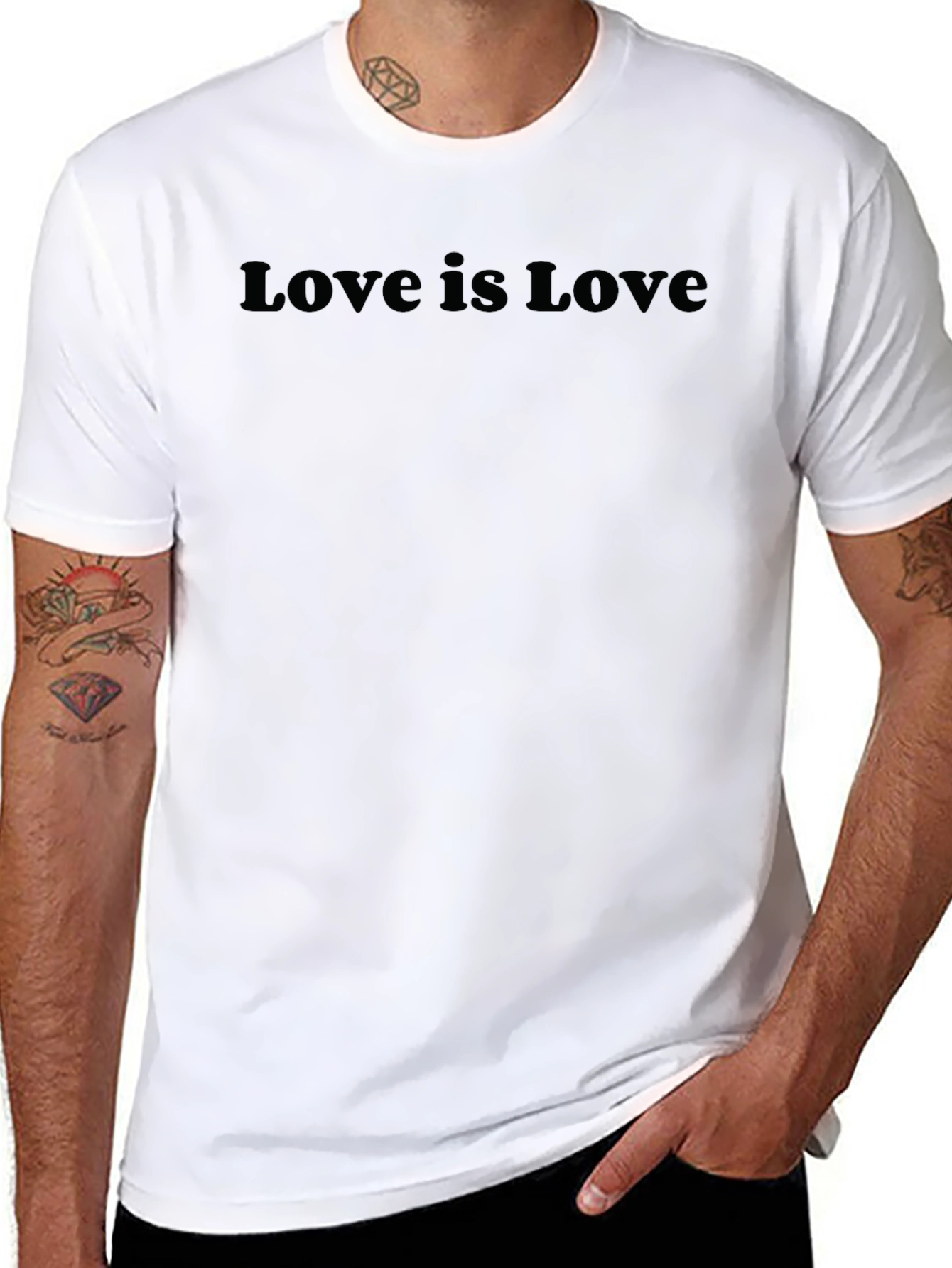 Love is Love Black Tee