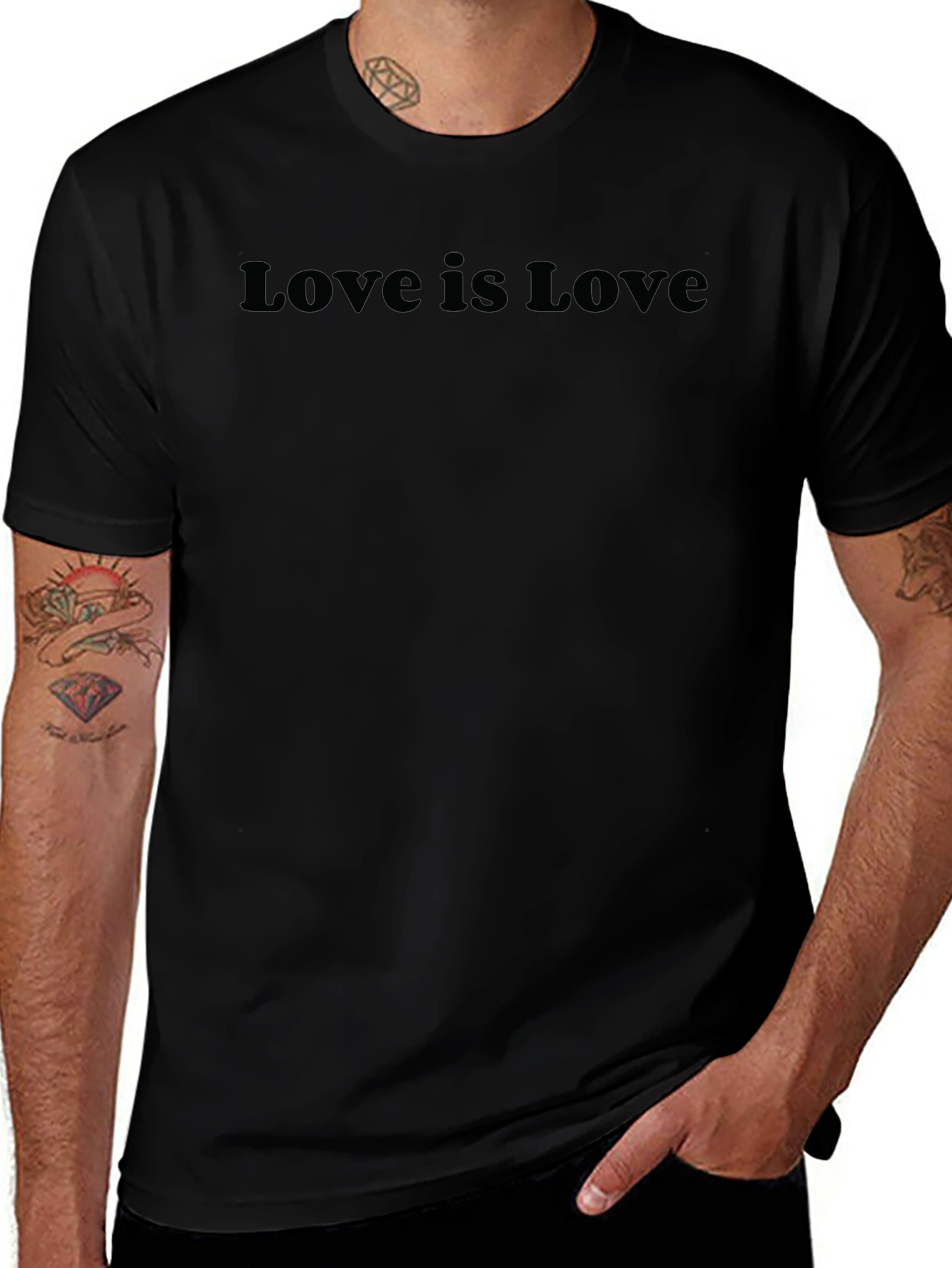 Love is Love Black Tee
