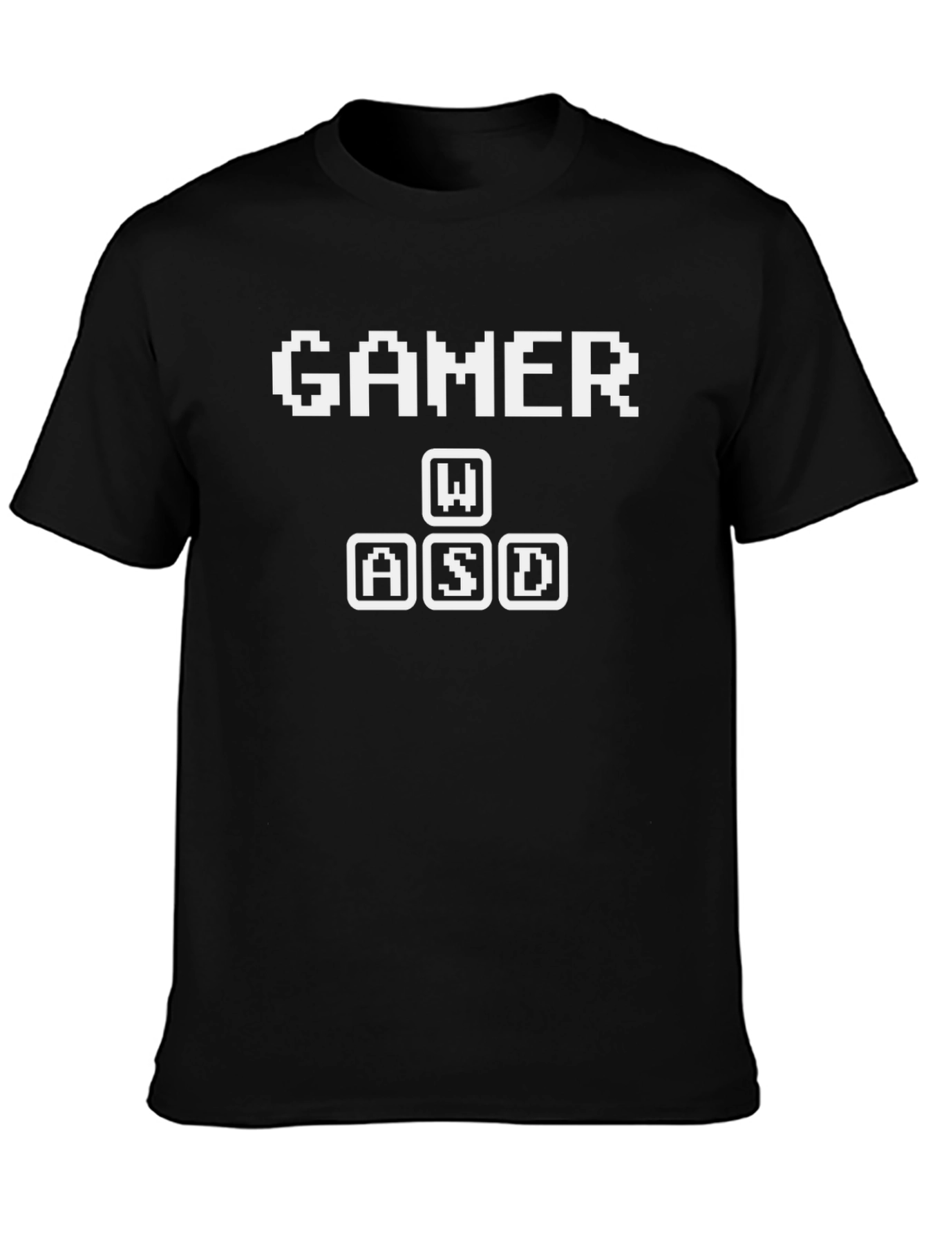Gamer W/A/S/D Graphic Tee - Pixelated Style