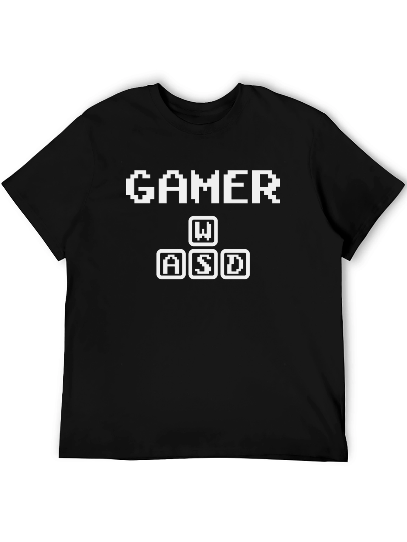 Gamer W/A/S/D Graphic Tee - Pixelated Style