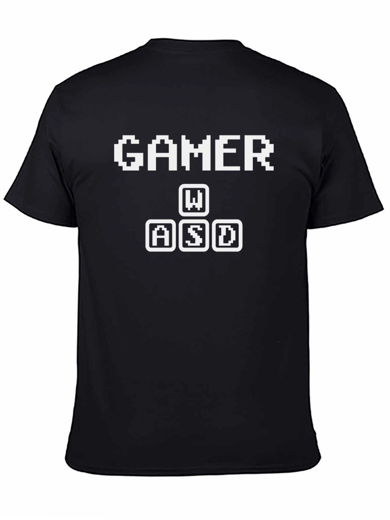 Gamer W/A/S/D Graphic Tee - Pixelated Style
