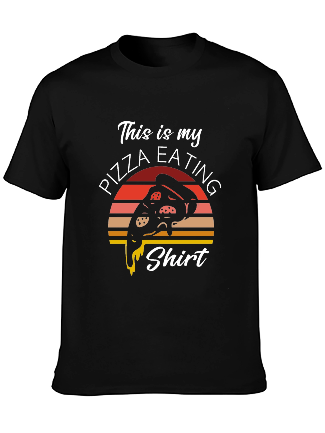 Pizza Eating Shirt - Funny Graphic Tee